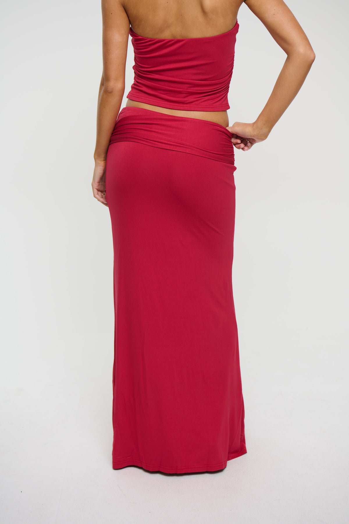 Winslet Maxi Skirt Berry