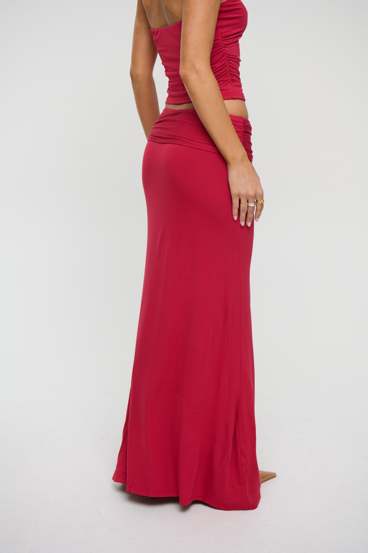 Winslet Maxi Skirt Berry