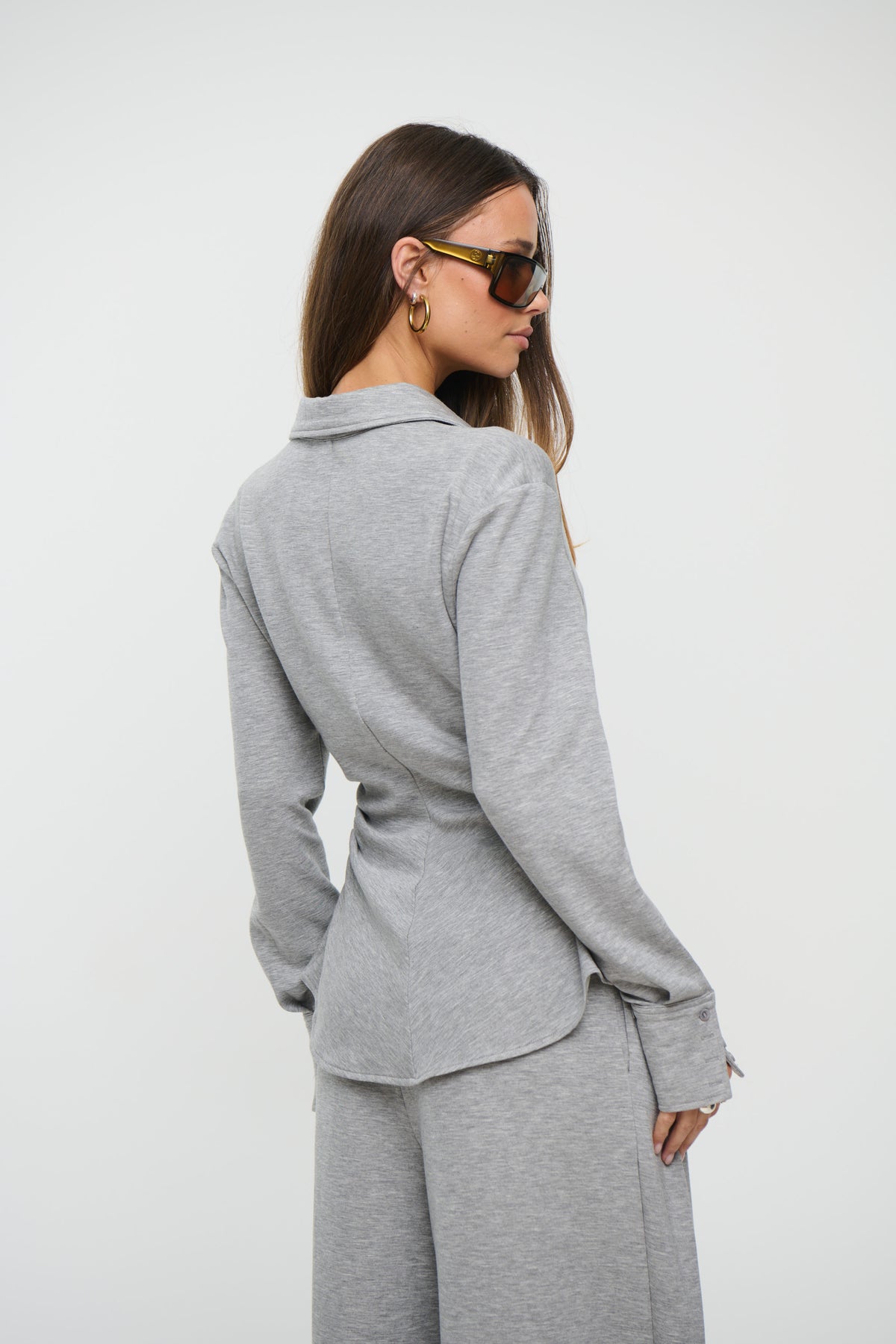 Adaia Top Grey Marle