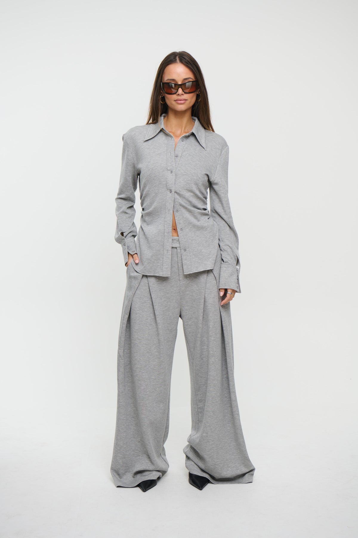 Adaia Pant Grey Marle