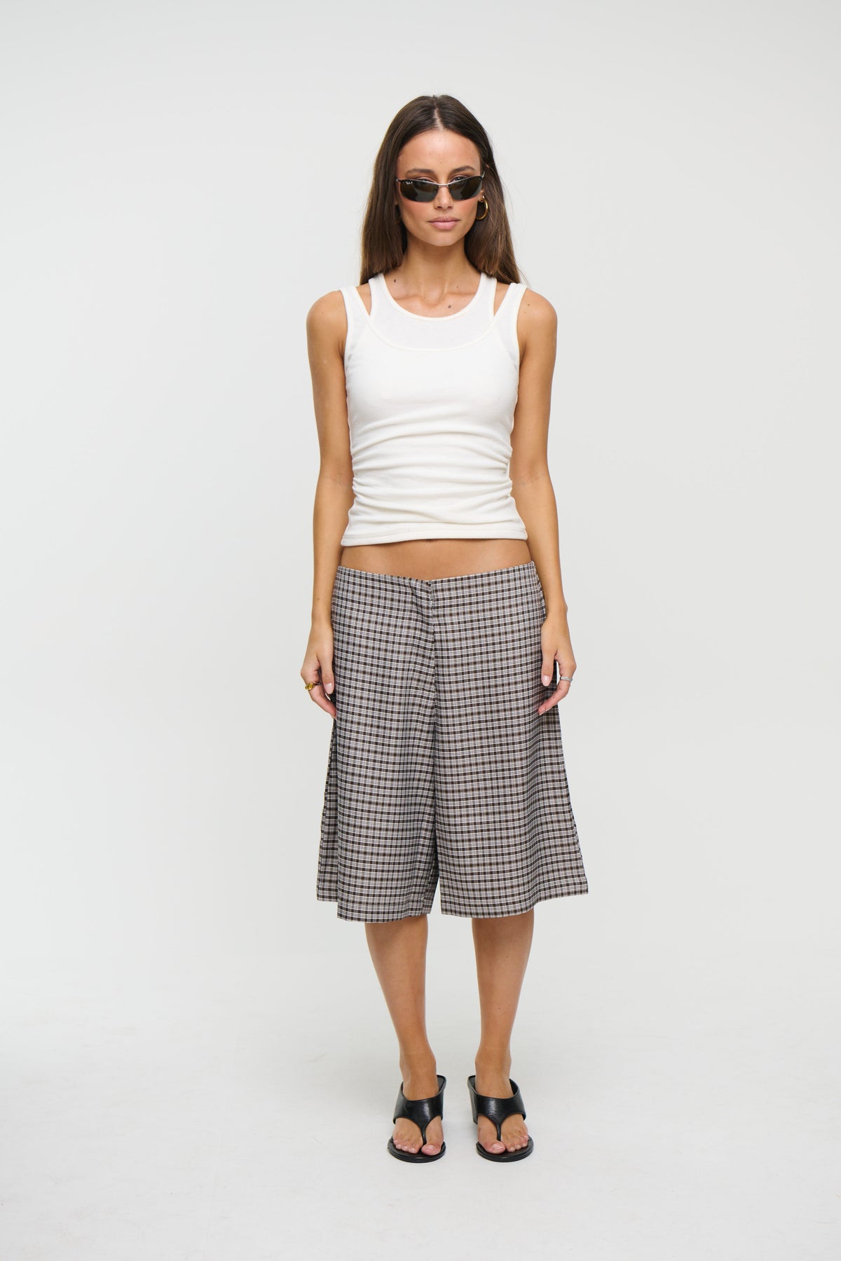 Jaida Layered Tank White