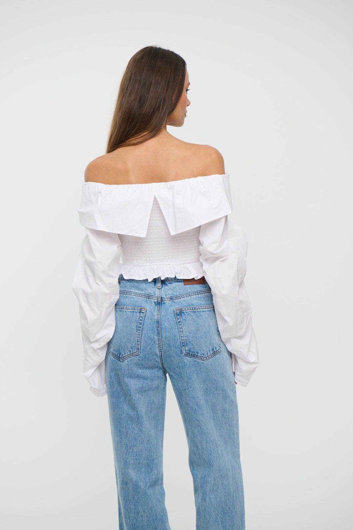 Gracie Off The Shoulder Top White