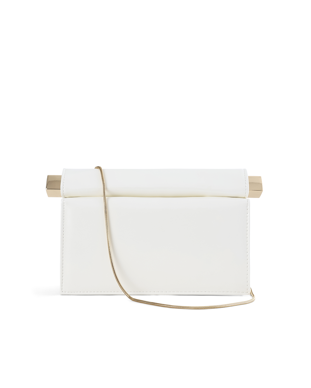 Carson Clutch Bag White Shine