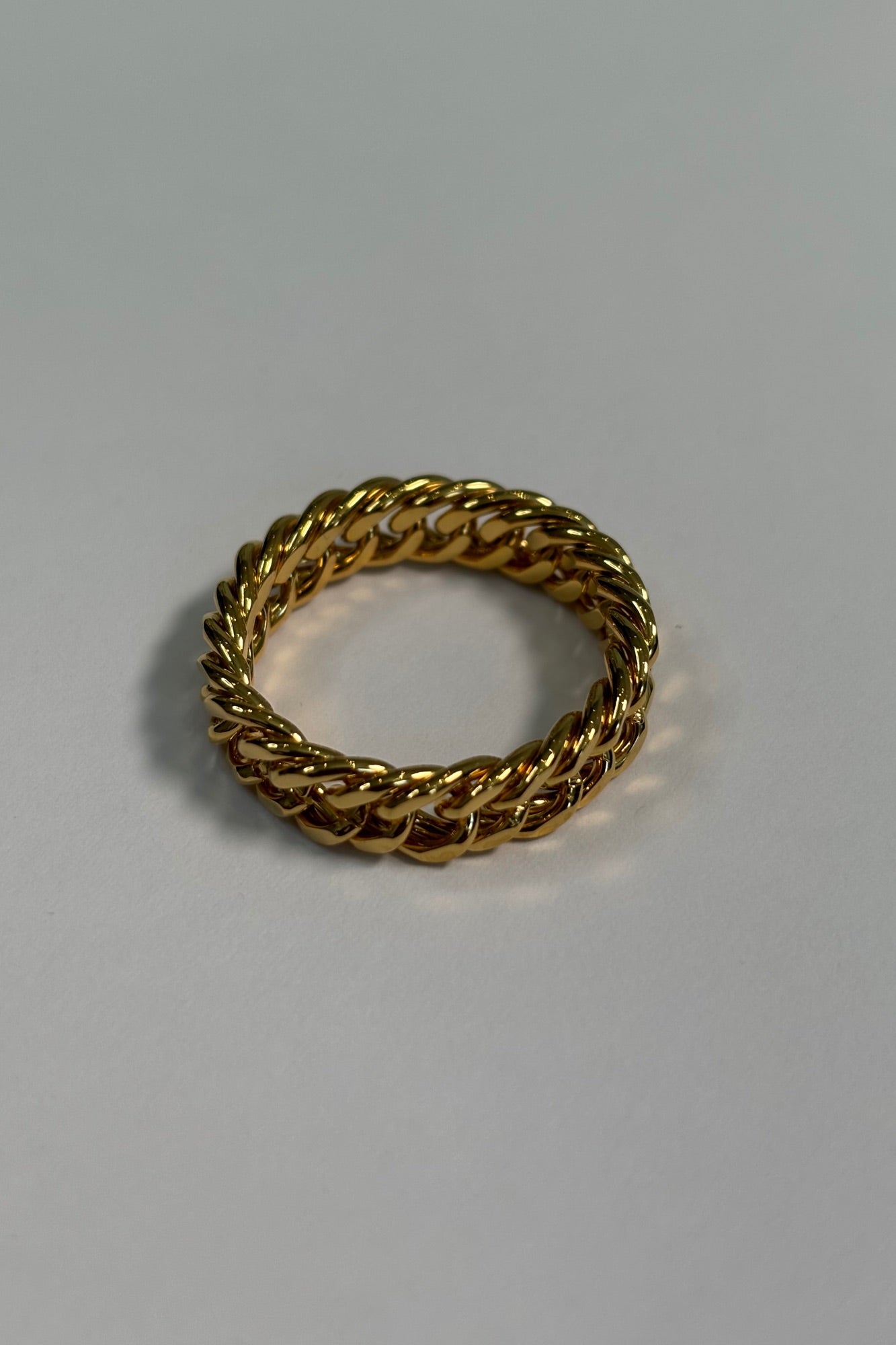 Premium NTH Cuban Chain Ring 18K Gold Plated - FINAL SALE