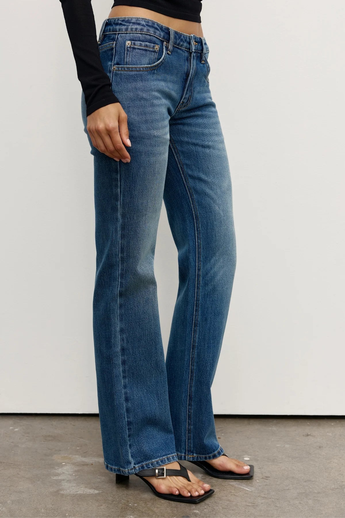 Dollie Stretch Bootleg Jean Blue Haze