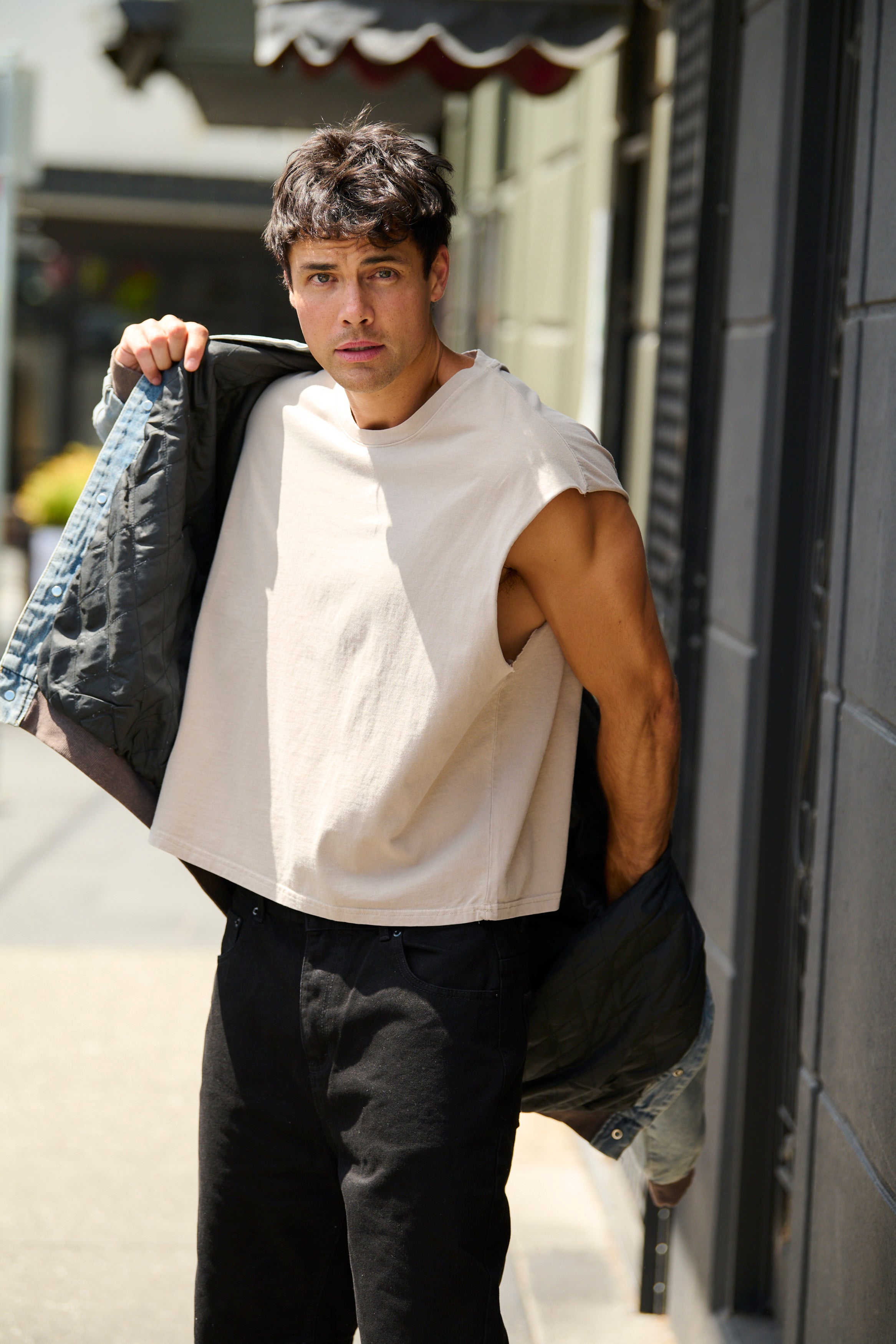 NTH Crop Box Tank Stone