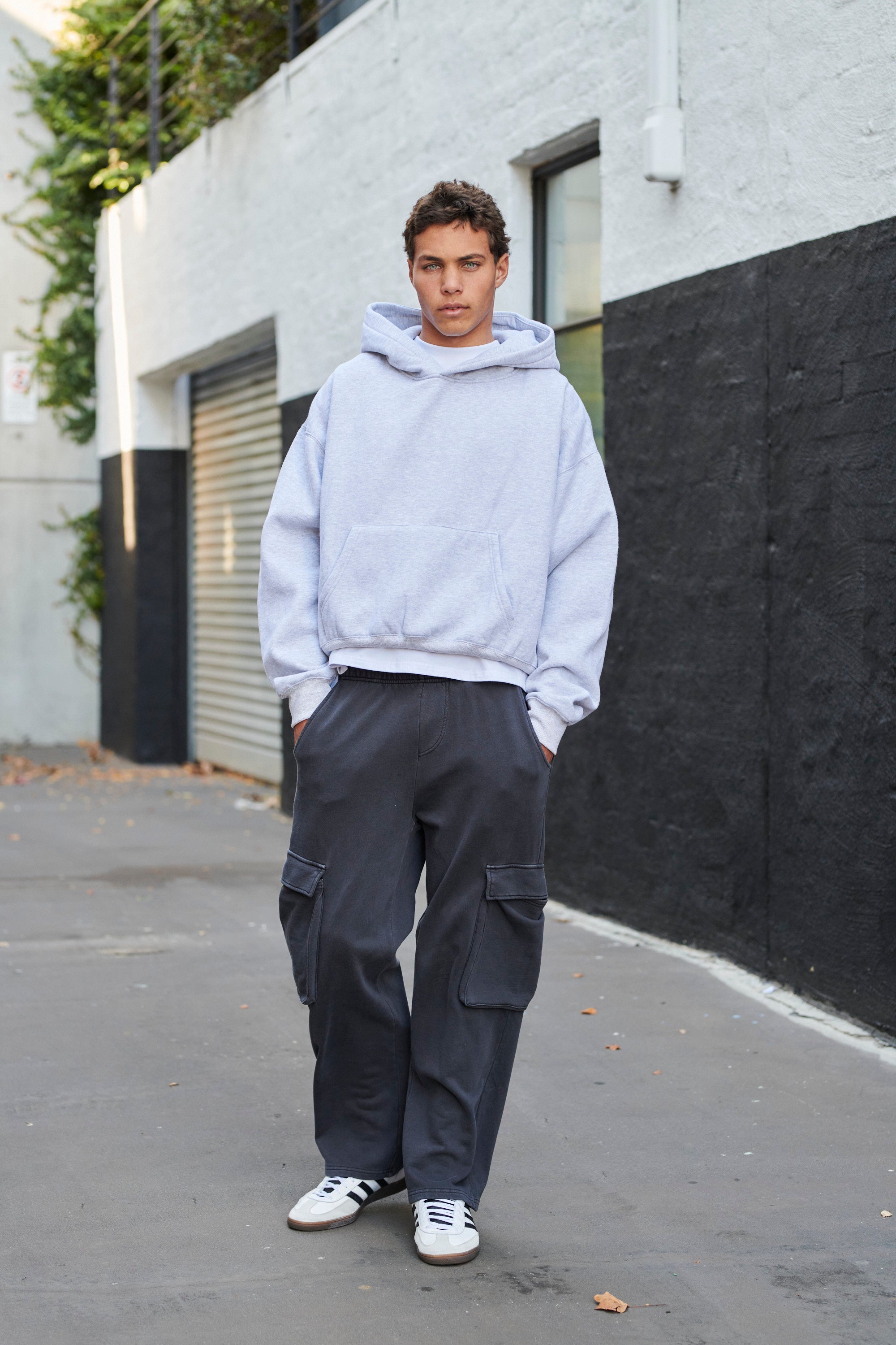 Soft Fleece Cargo Wash Black - FINAL SALE
