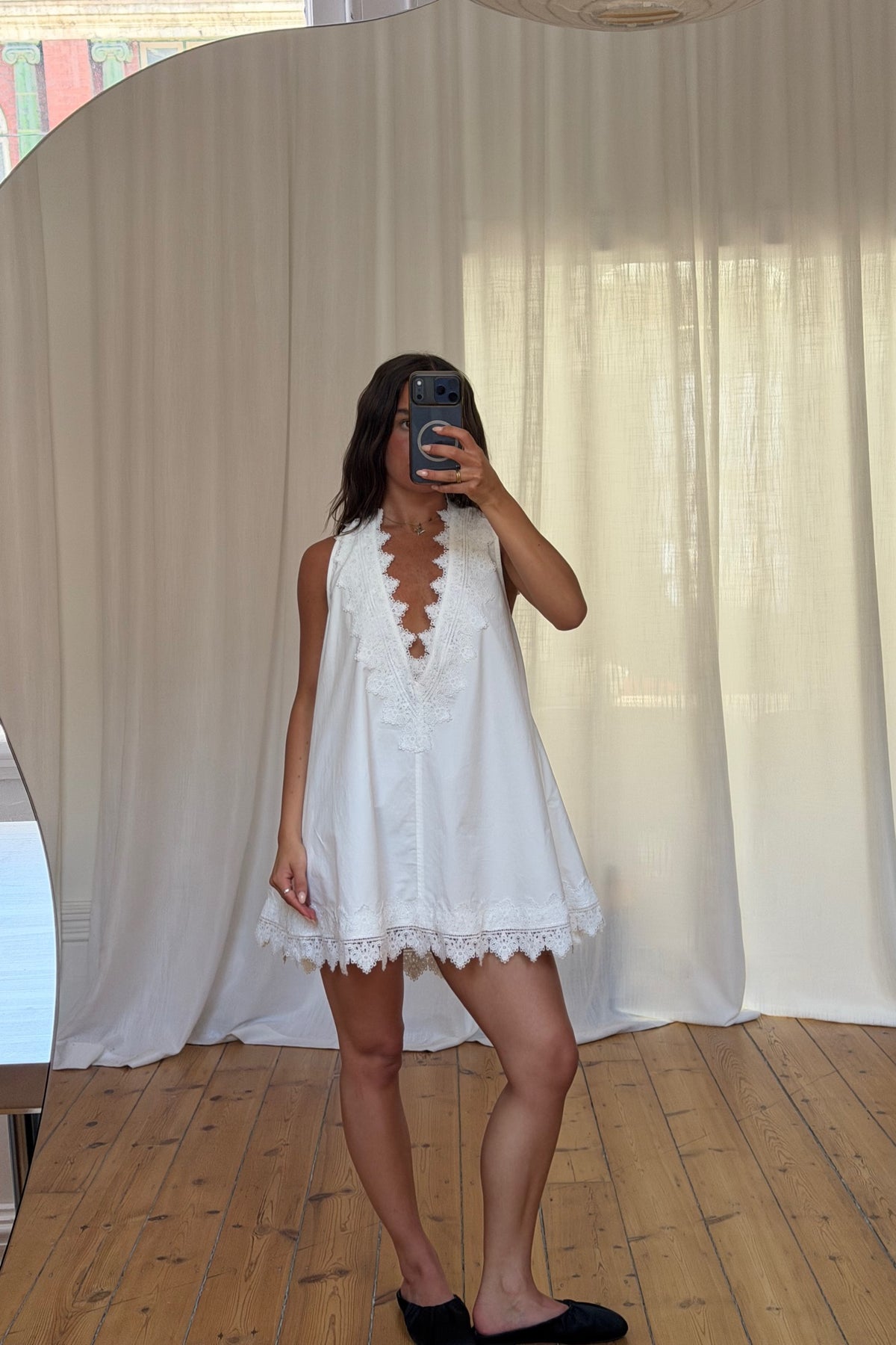Elsa Mini Dress White