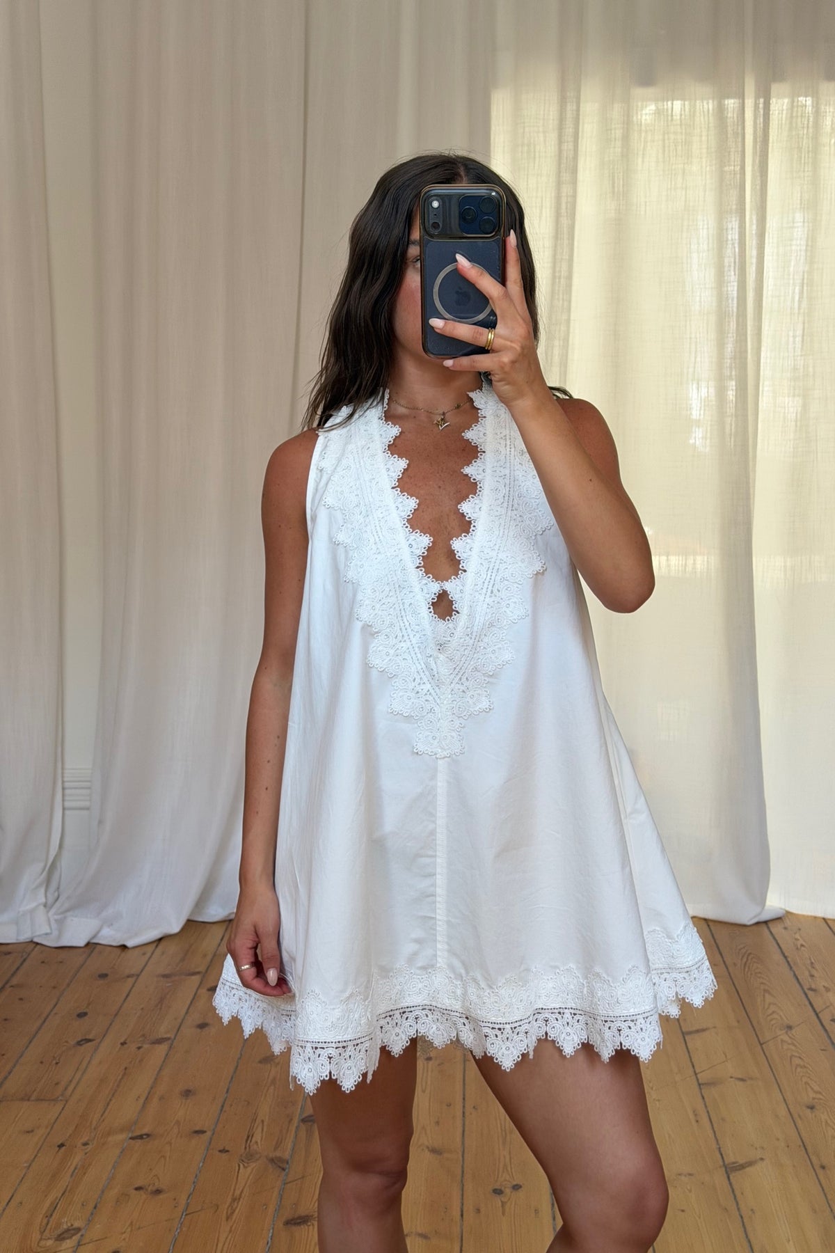 Elsa Mini Dress White