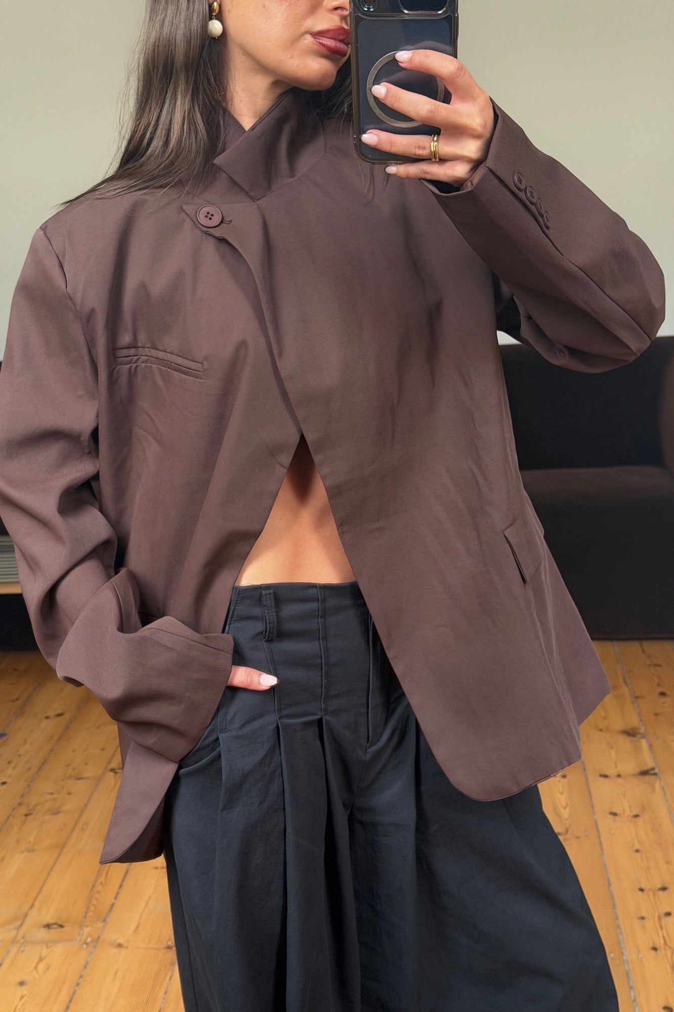 Florencia Blazer Chocolate