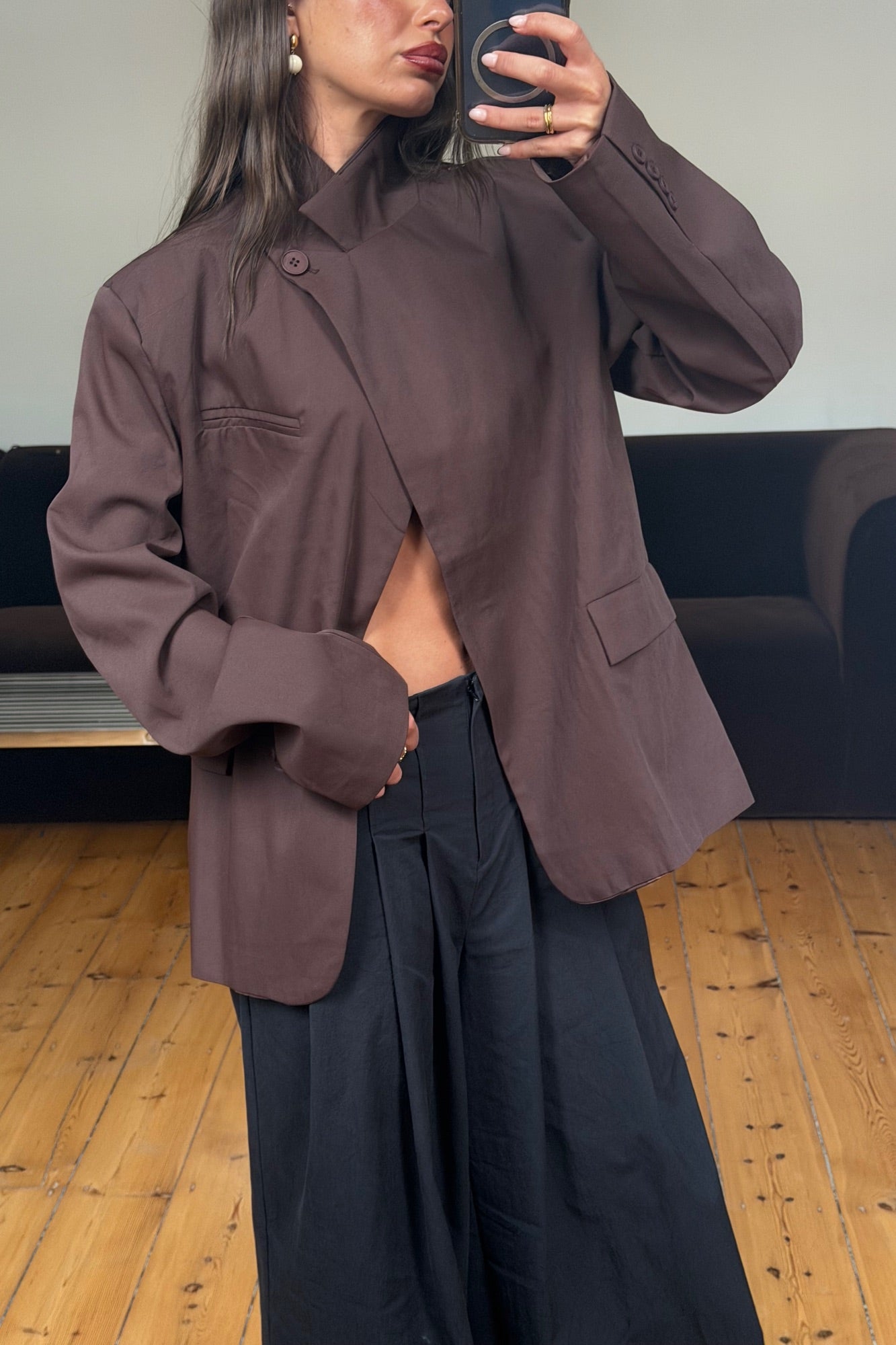 Florencia Blazer Chocolate