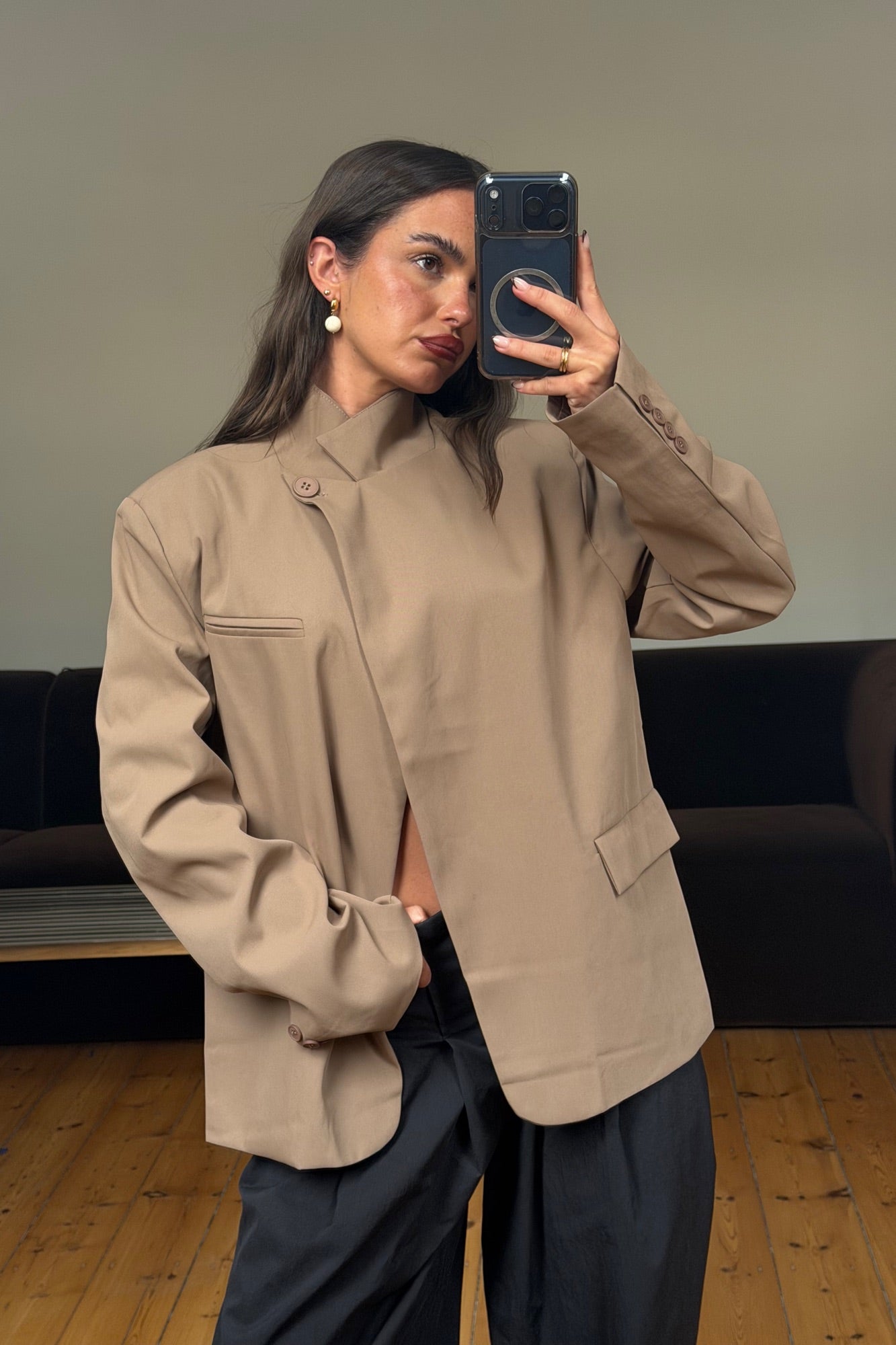 Florencia Blazer Taupe