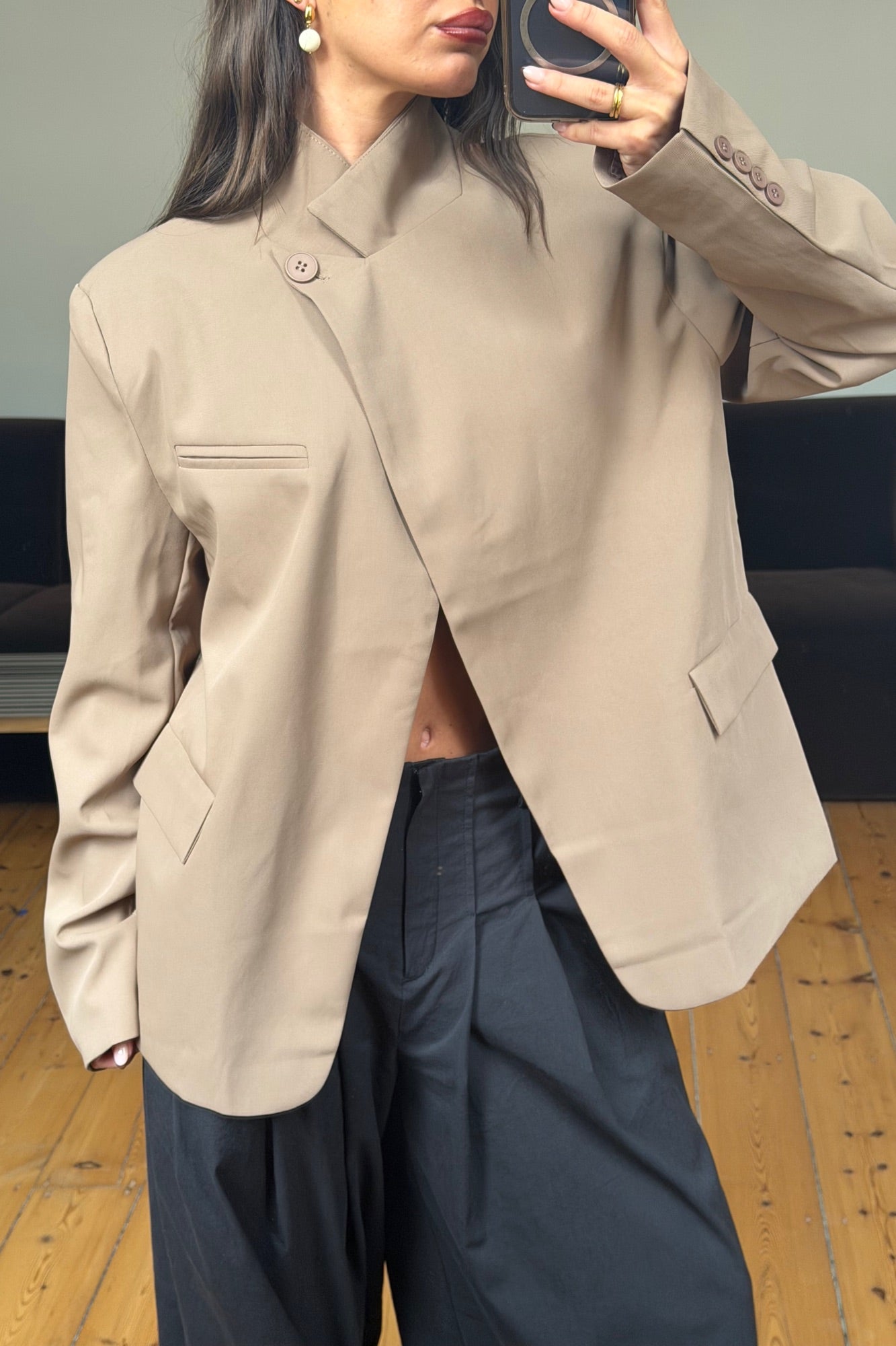 Florencia Blazer Taupe