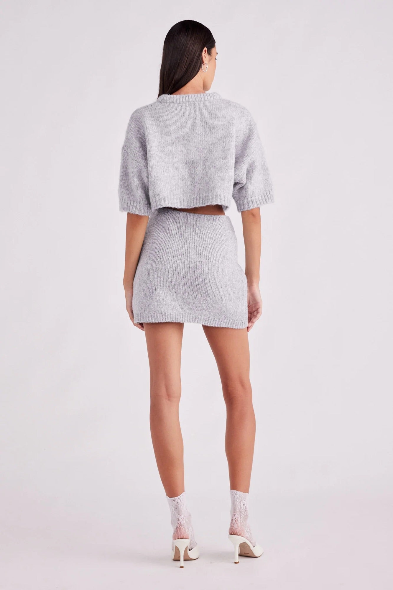 Haze Mini Skirt Stone