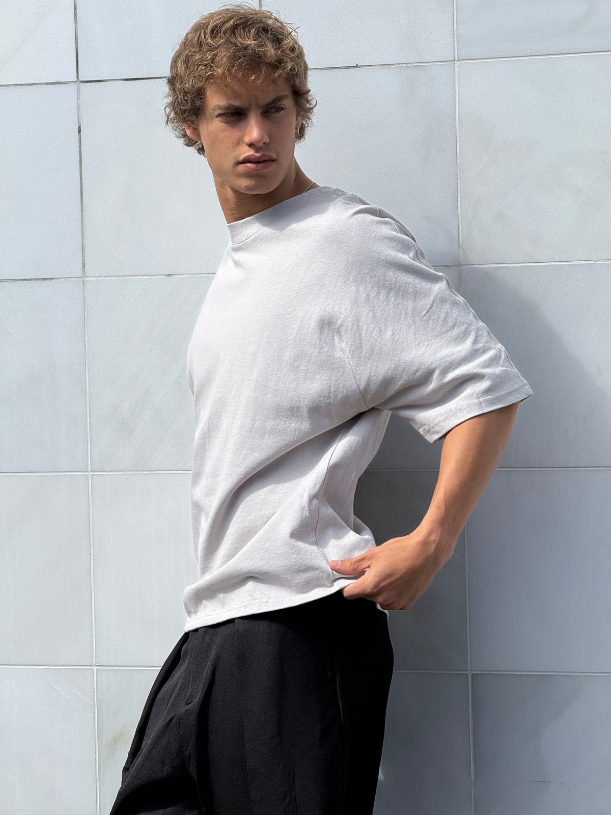 Batwing Cotton Tee Ivory