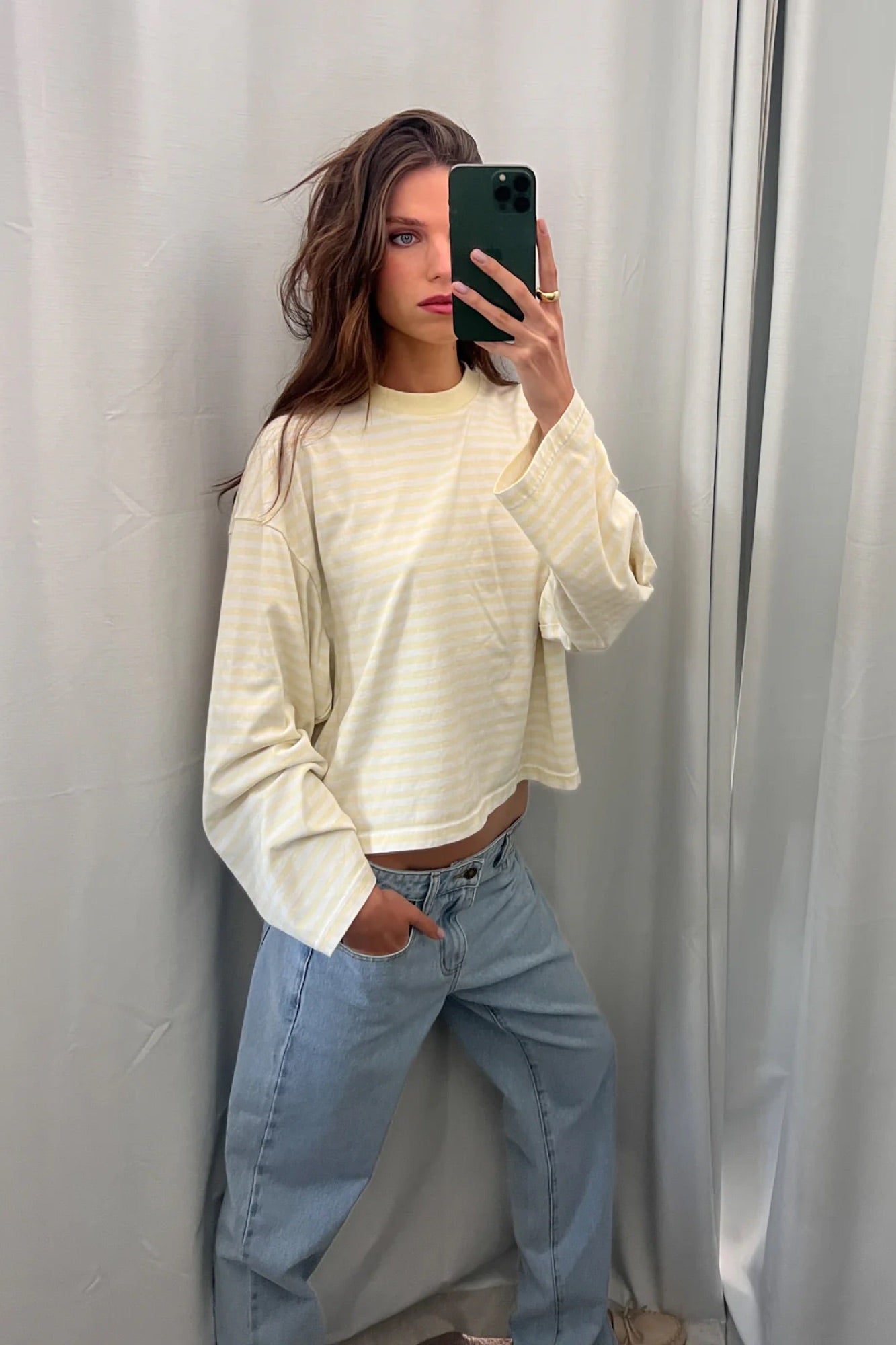 Bloom Long Sleeve Lemon Stripe