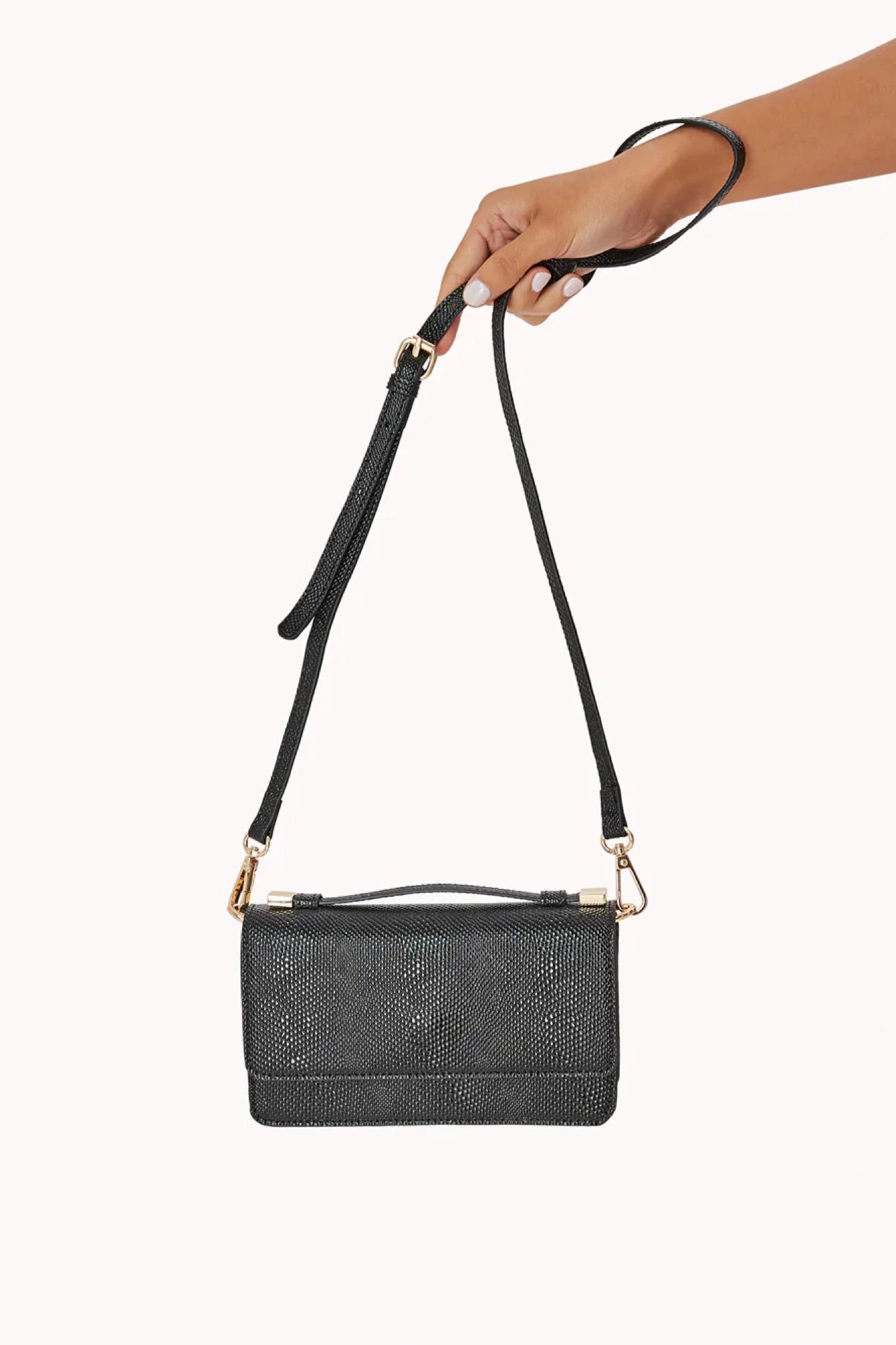 Iris Cross Body Bag Black Scale