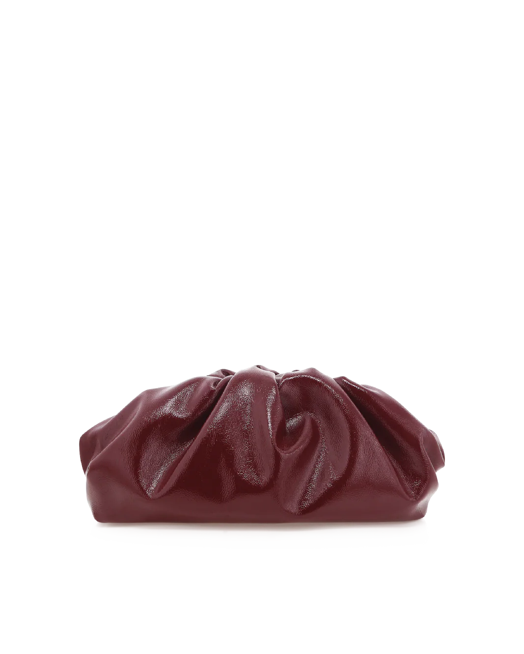 The Kyla Clutch Bag Cherry Crinkle Patent