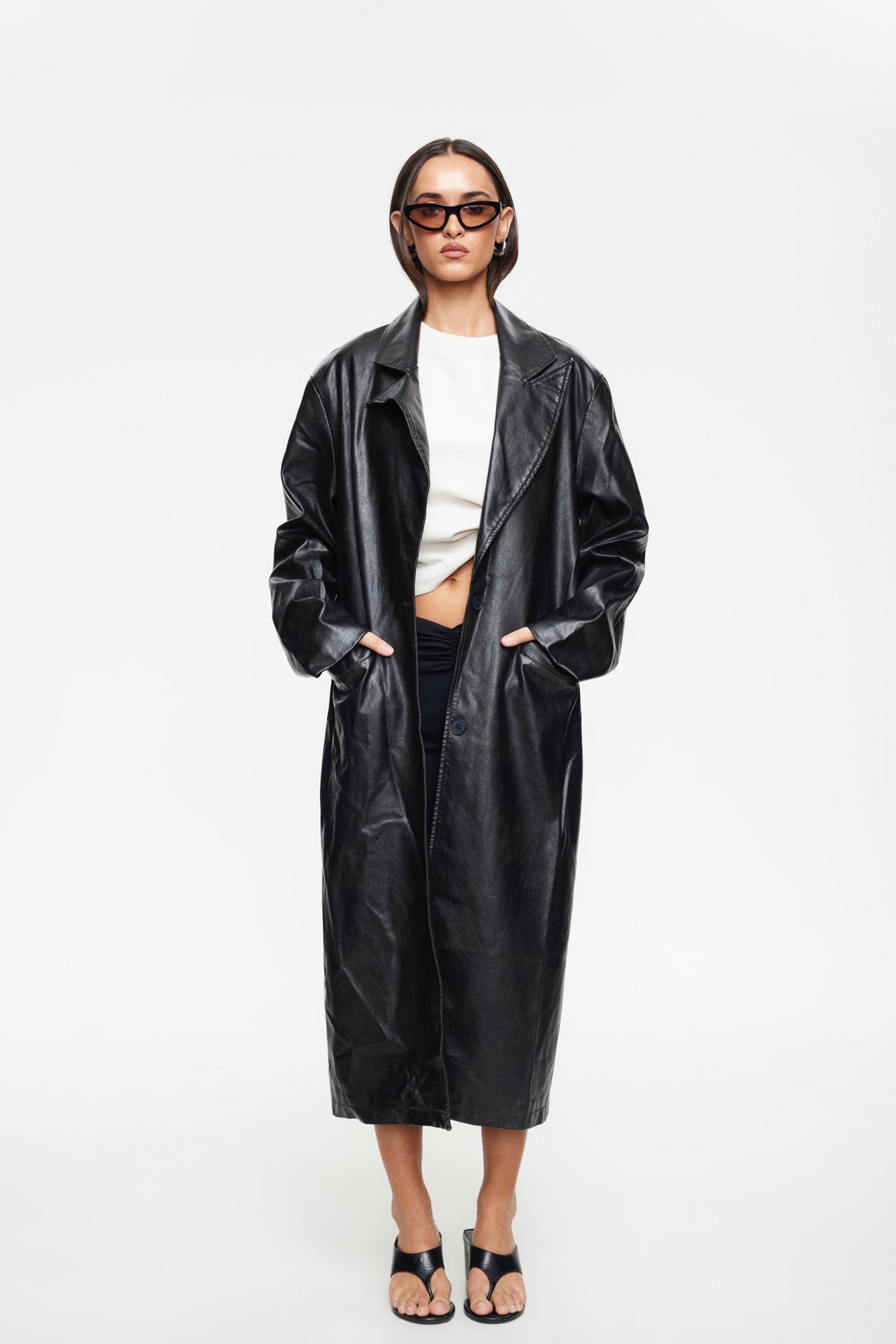 Olsen Coat Washed Onyx