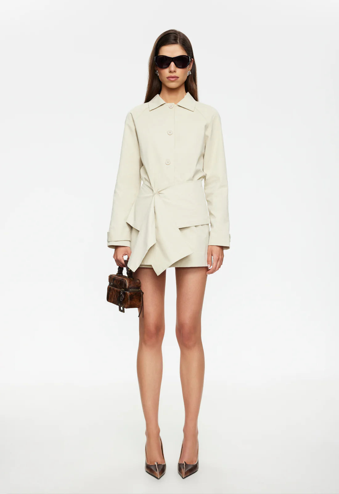 Wiseguy Mini Dress Sand