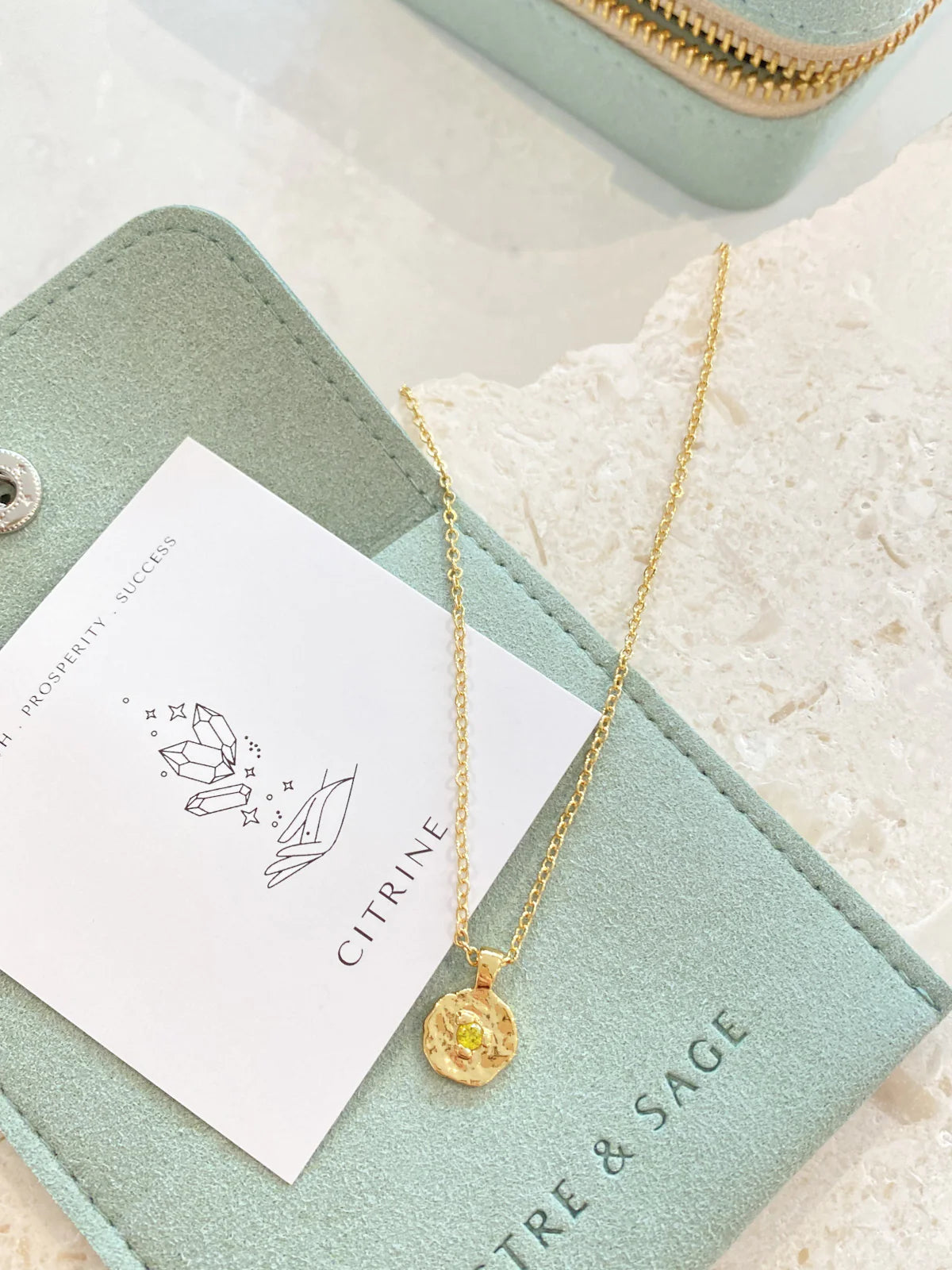 Birthstone 18k Gold Plated Necklace - November