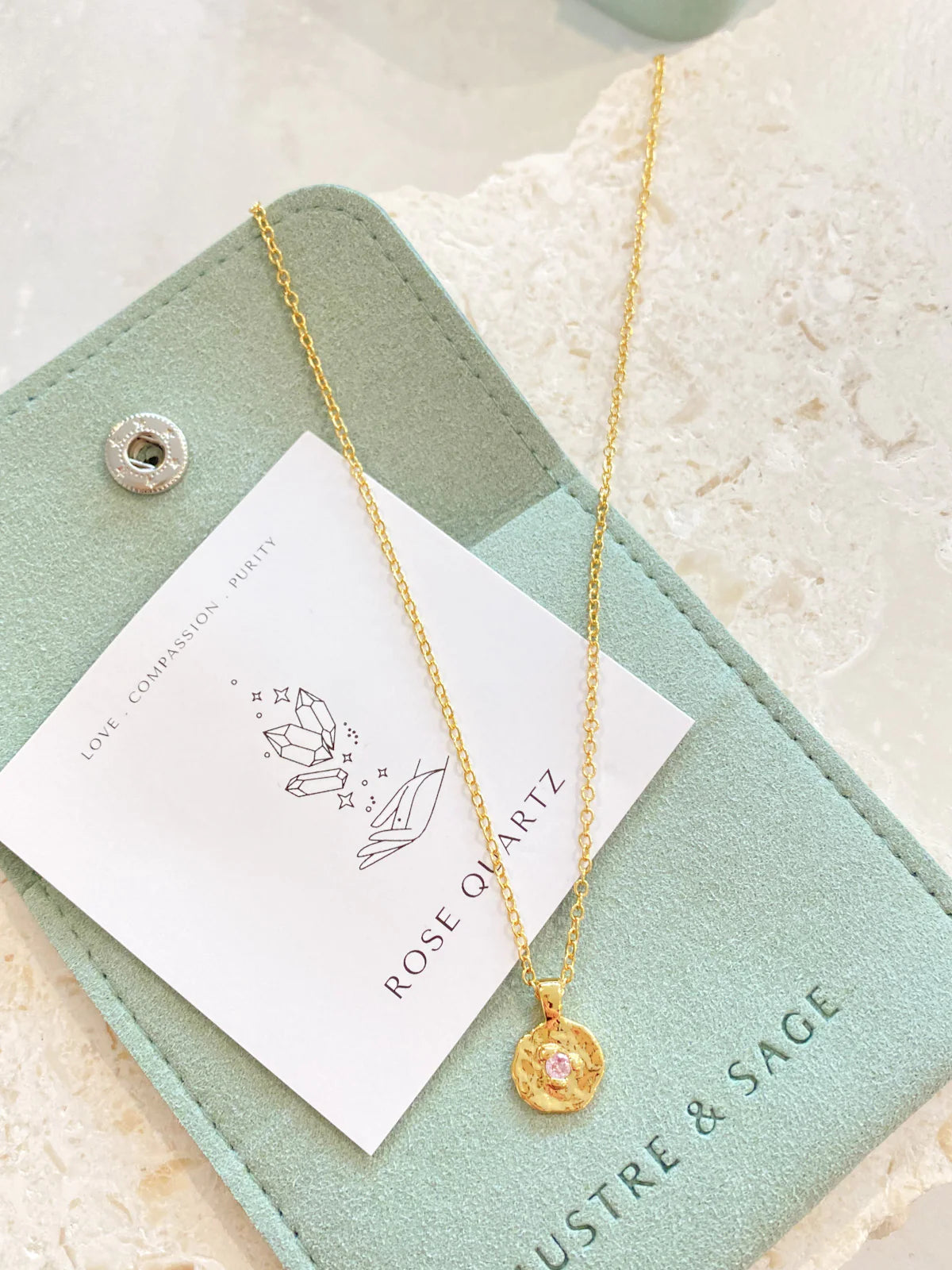 Birthstone 18K Gold Plated Necklace - October