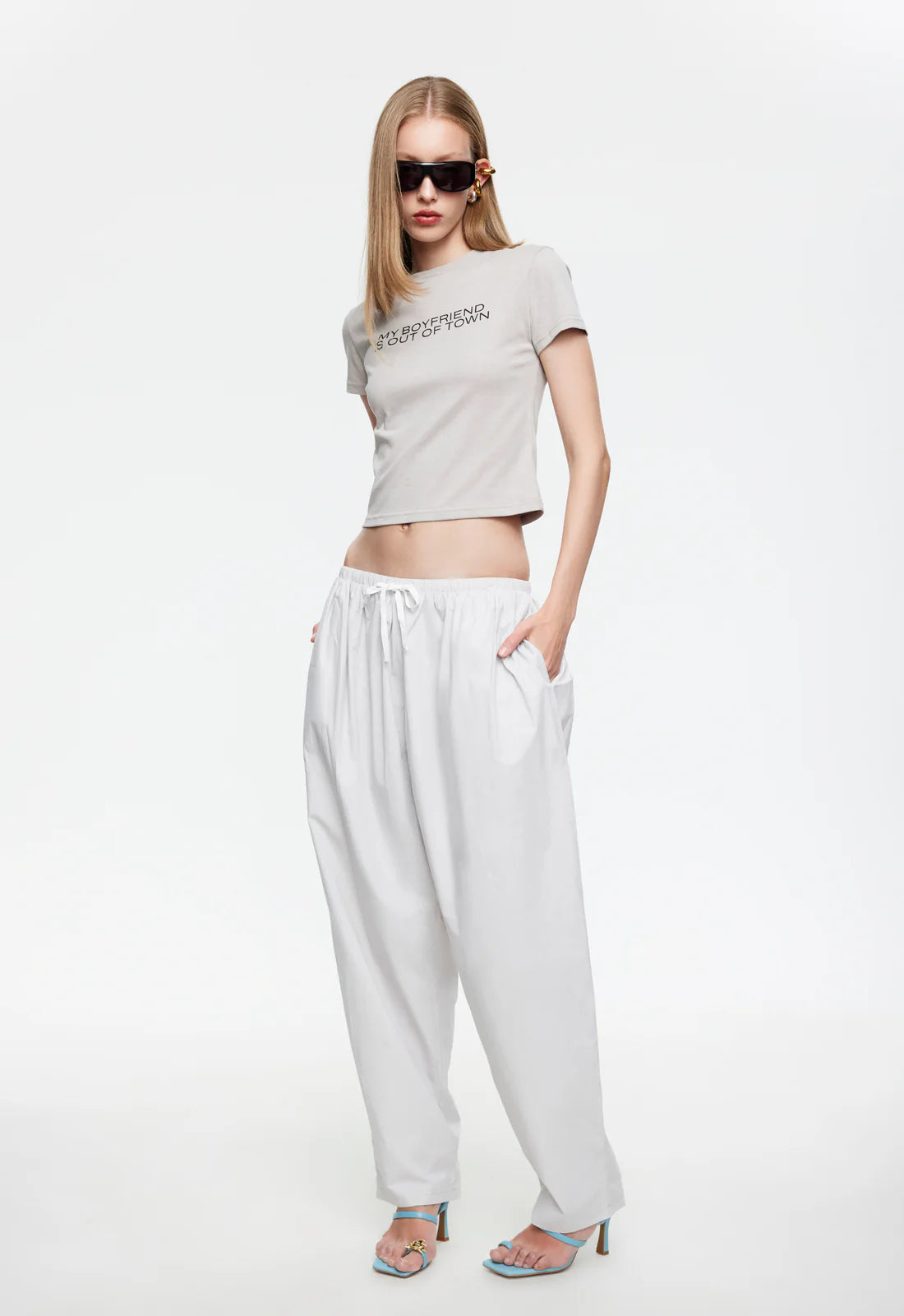 Aura Pant Grey Marle