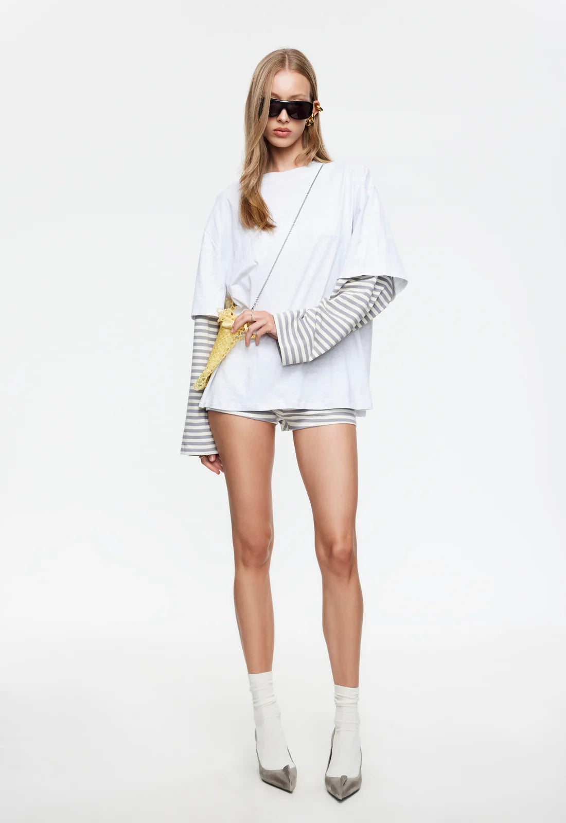 Bottega Shirt Ash Stripe