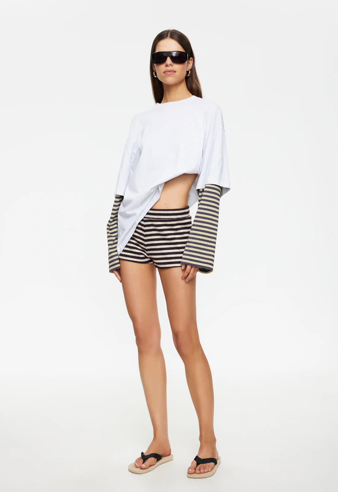 Bottega Shirt Beige Stripe