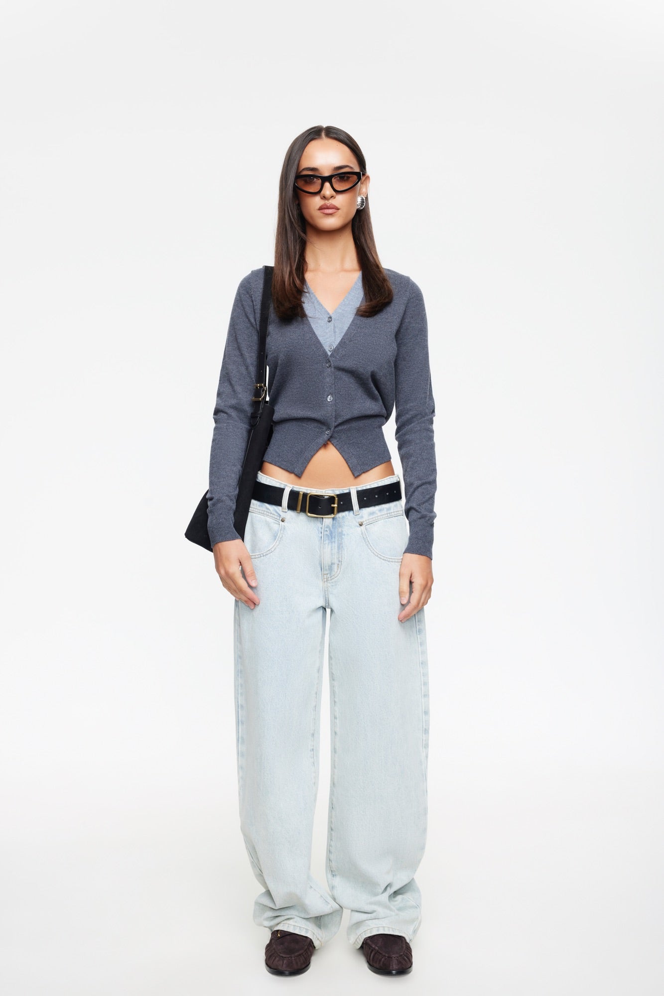 Shadow Cardigan Dark Grey