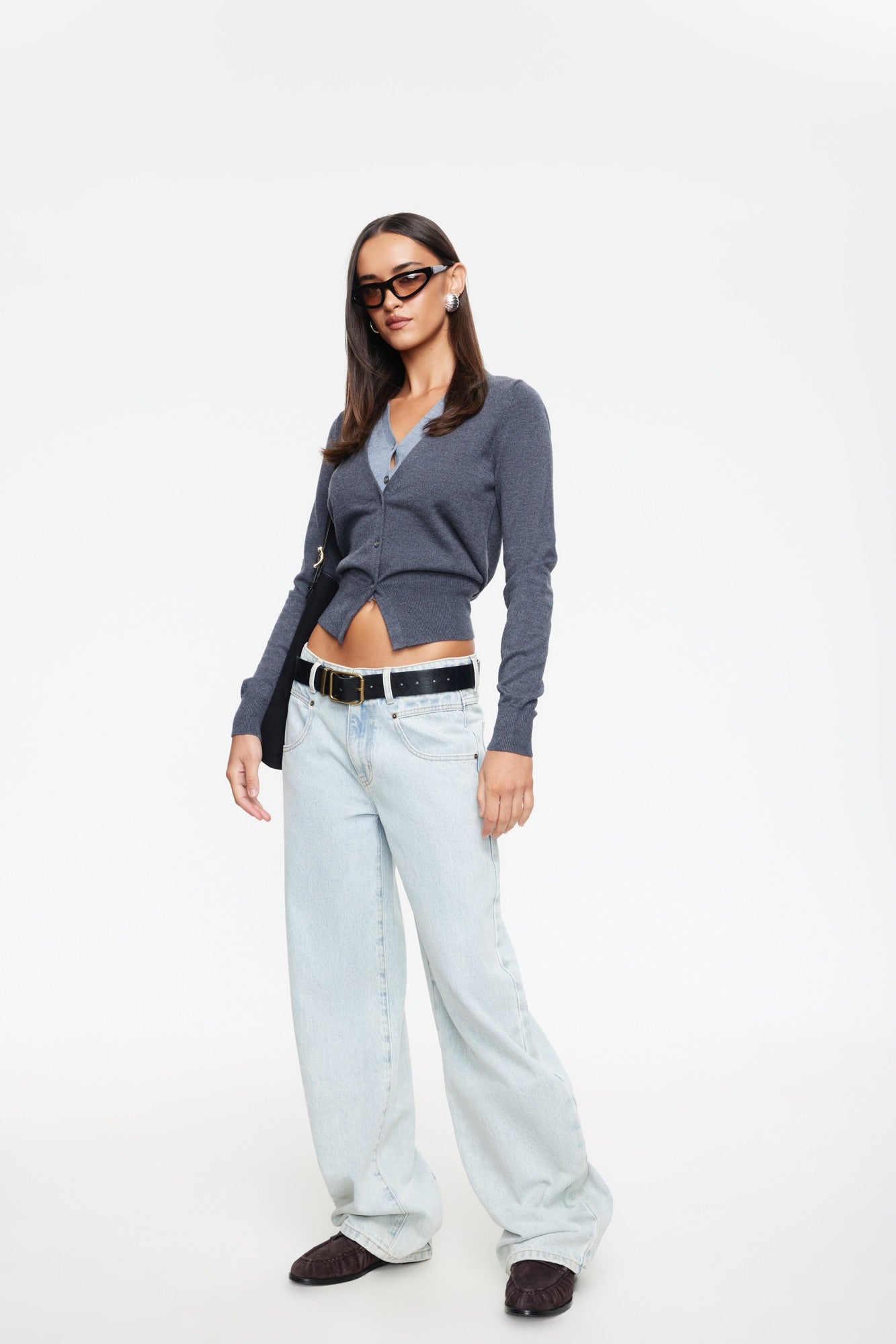 Shadow Cardigan Dark Grey