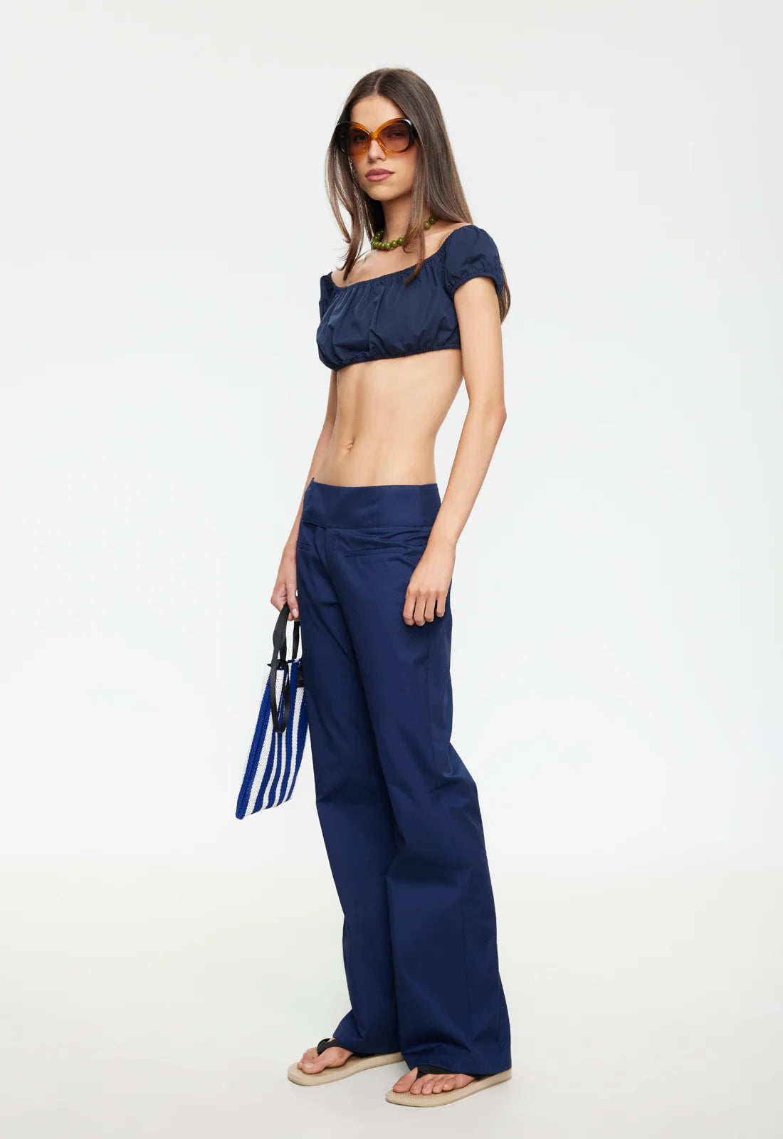 Merci Crop Navy