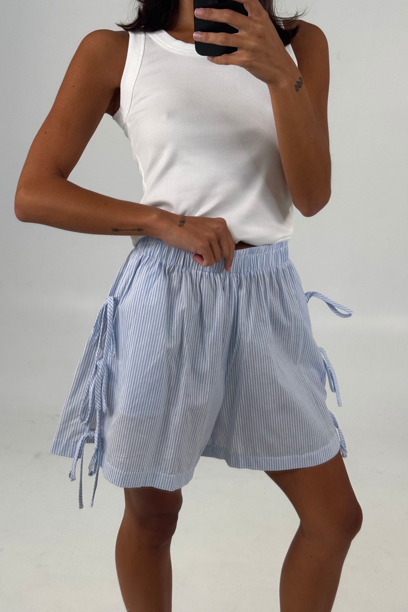Linda Tie Short Blue - FINAL SALE