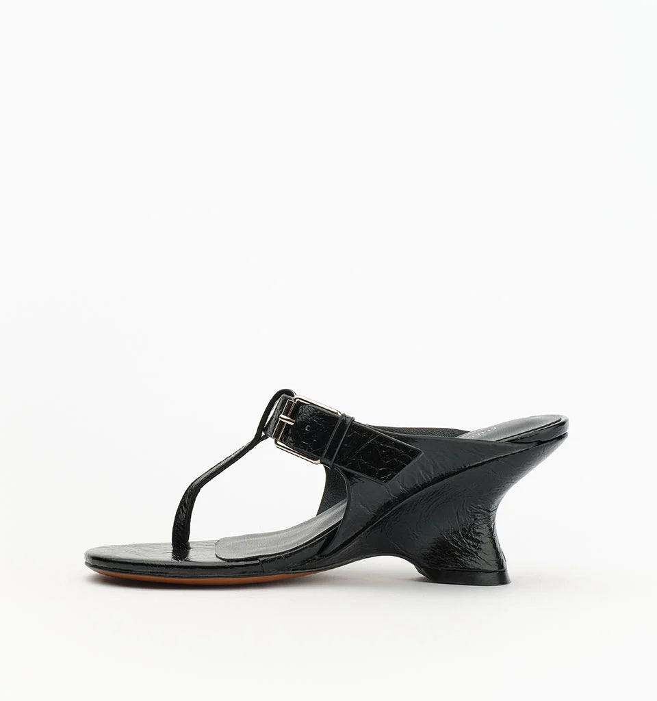 Alias Mae Mila Black Oily Crinkle Leather