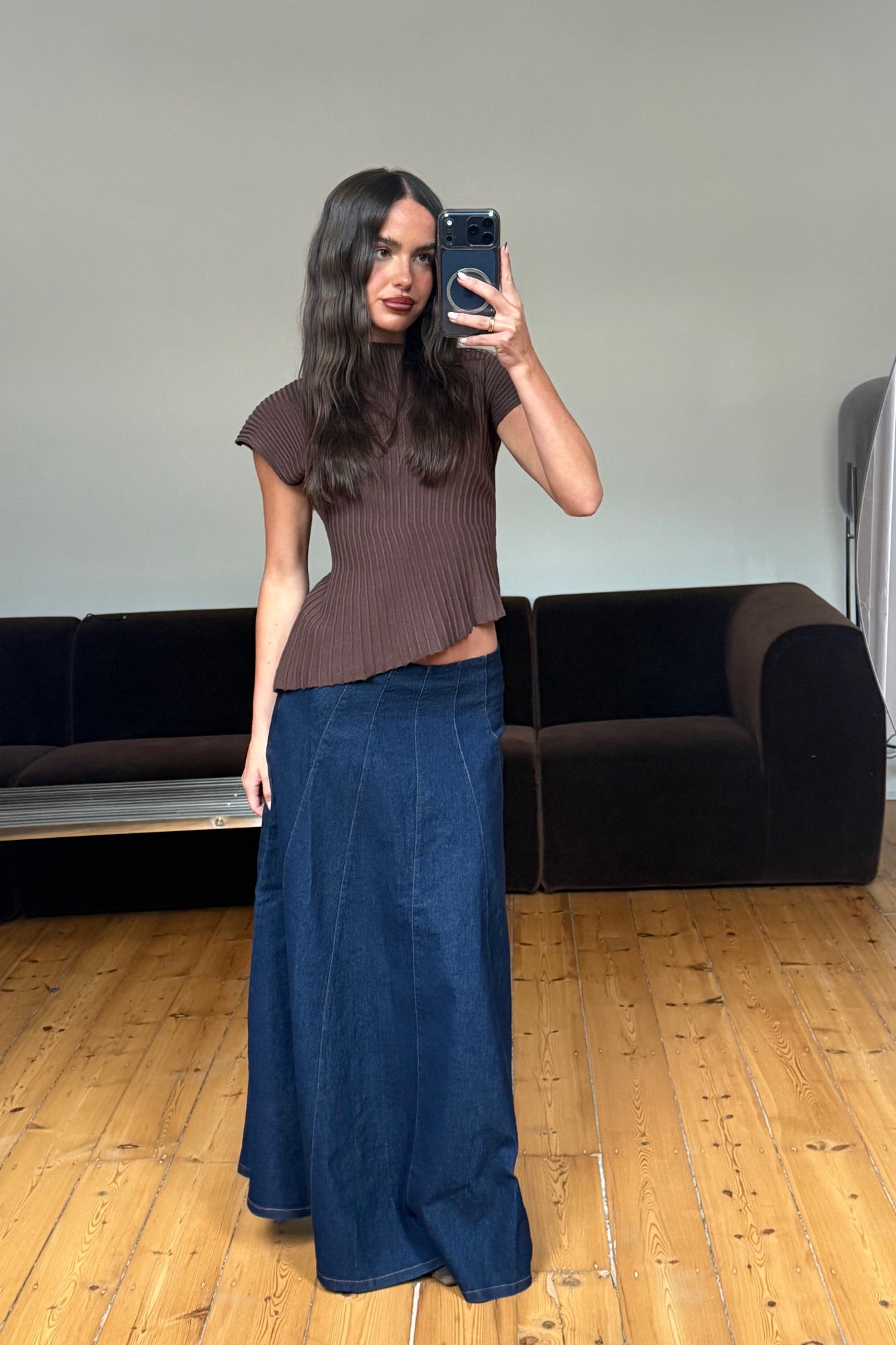 Myra Denim Skirt Indigo