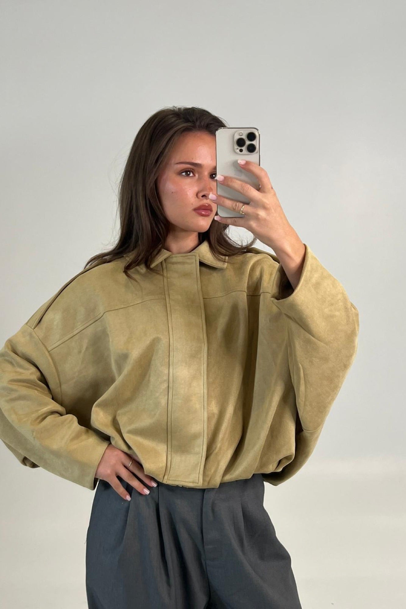 Harmony Suede Jacket Sand