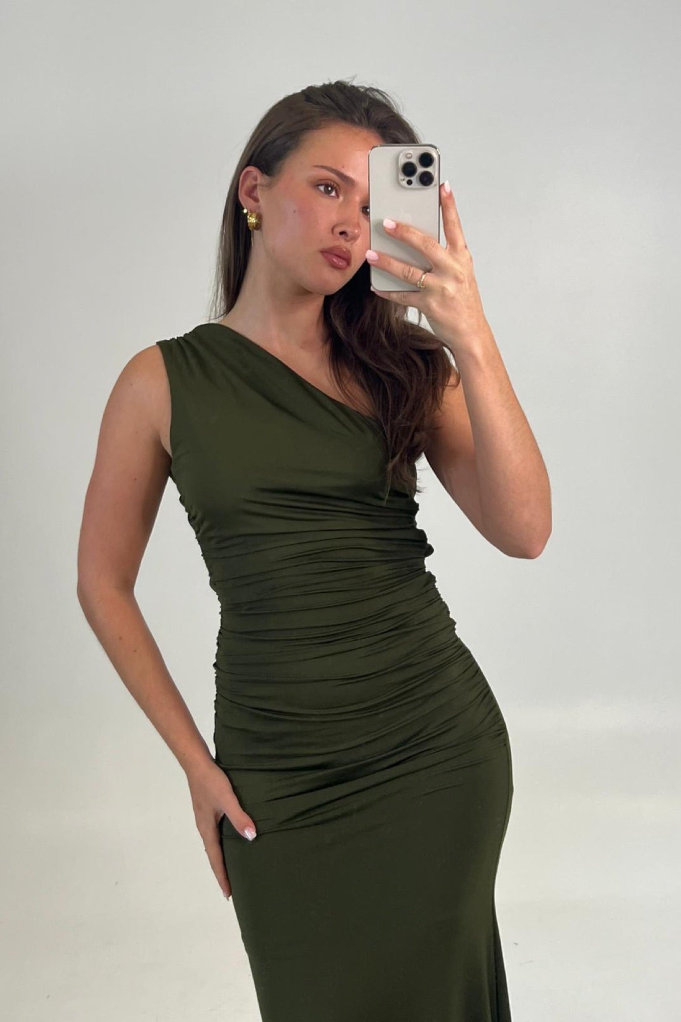 Kristina Maxi Dress Khaki