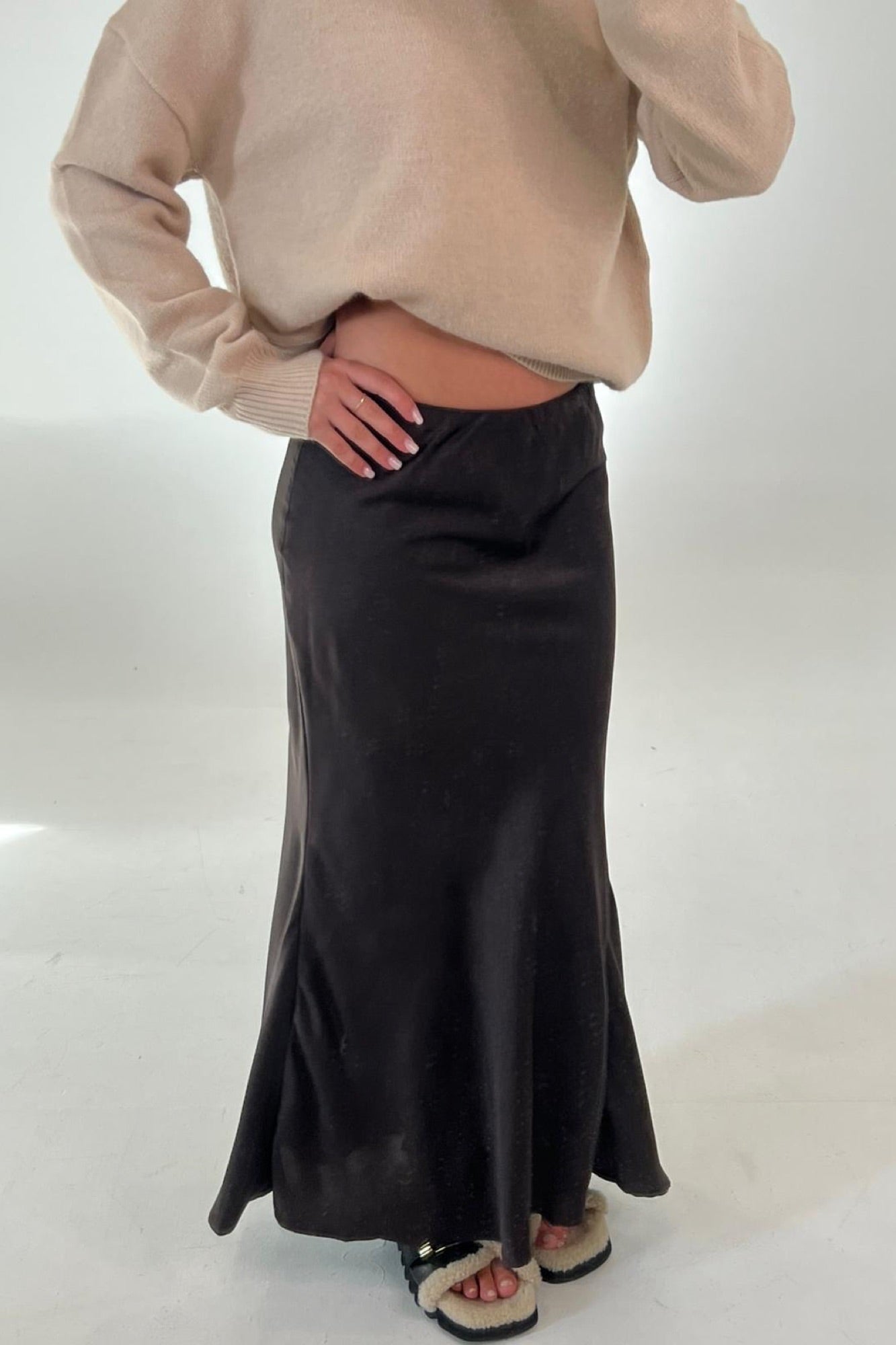 Orlando Midi Skirt Chocolate