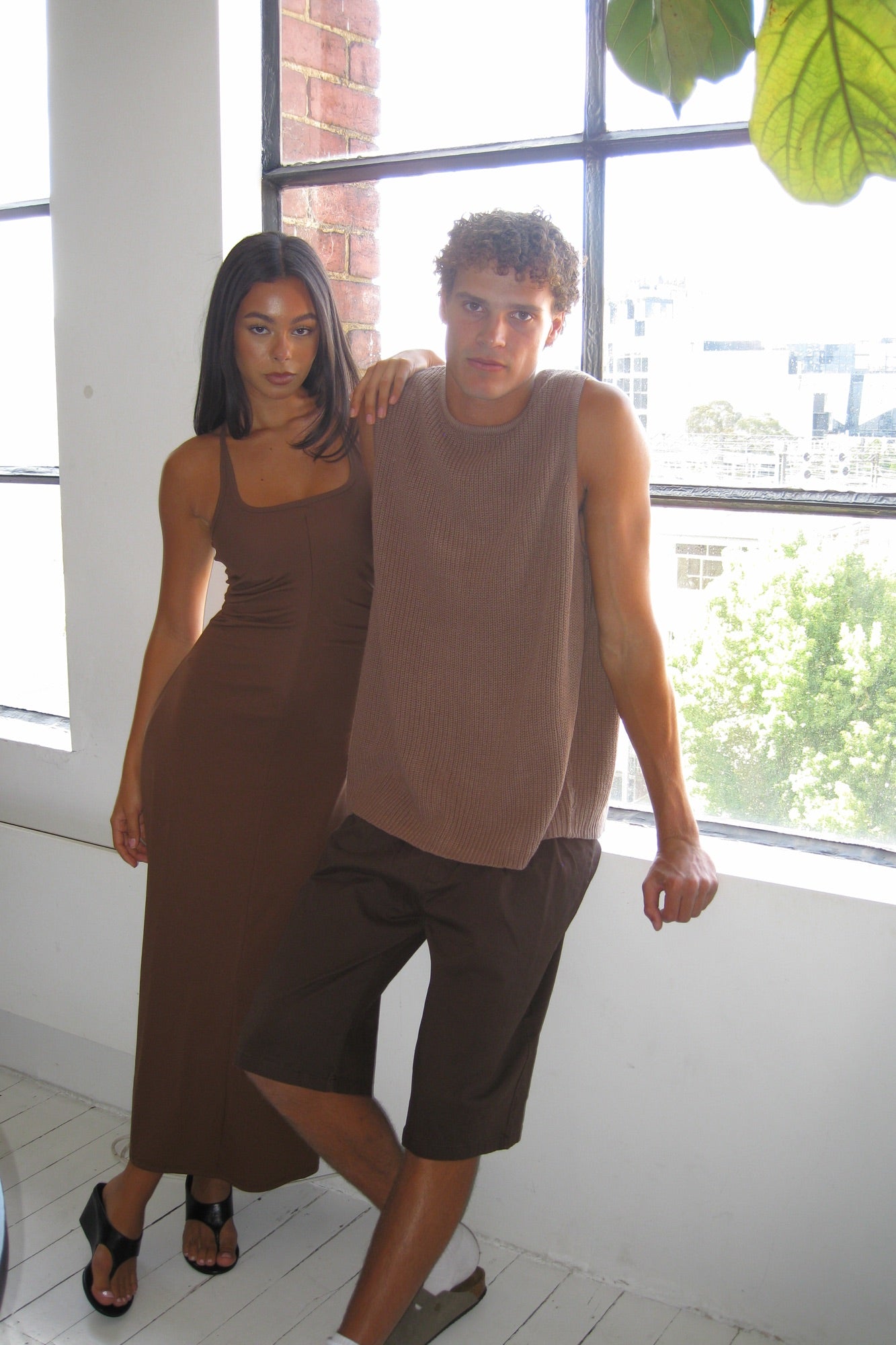 Alma Midi Dress Chocolate