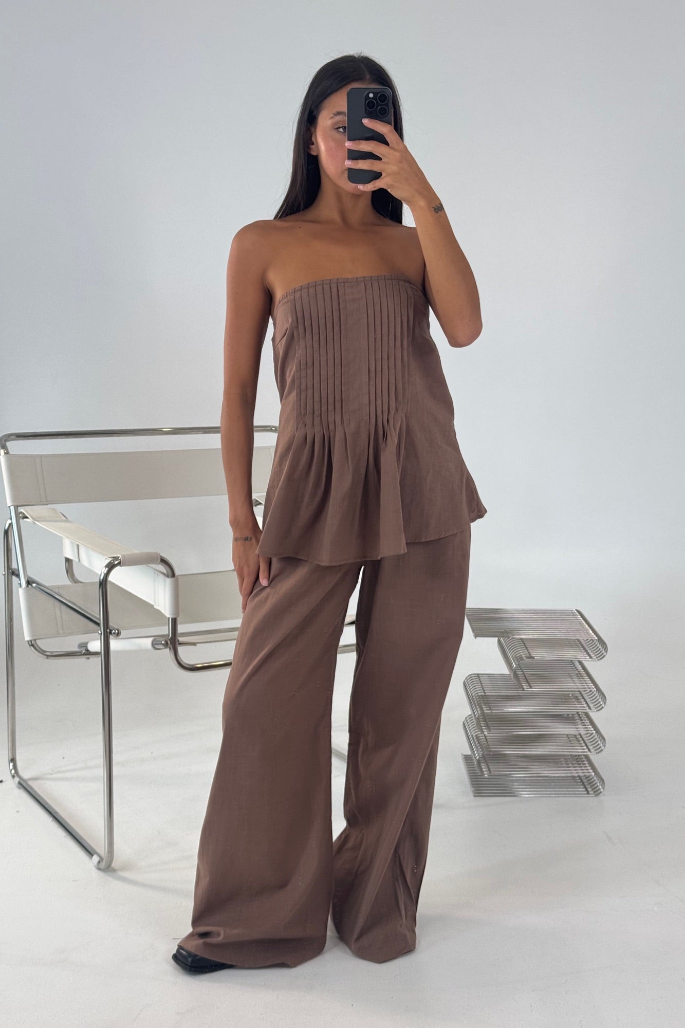 Ginny Pant Set Chocolate - FINAL SALE