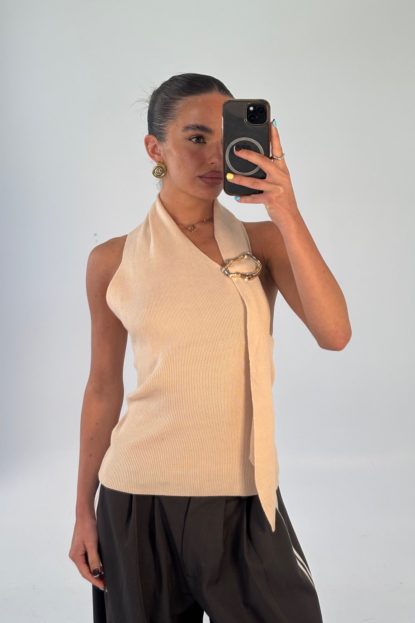 Kelsey Top Beige