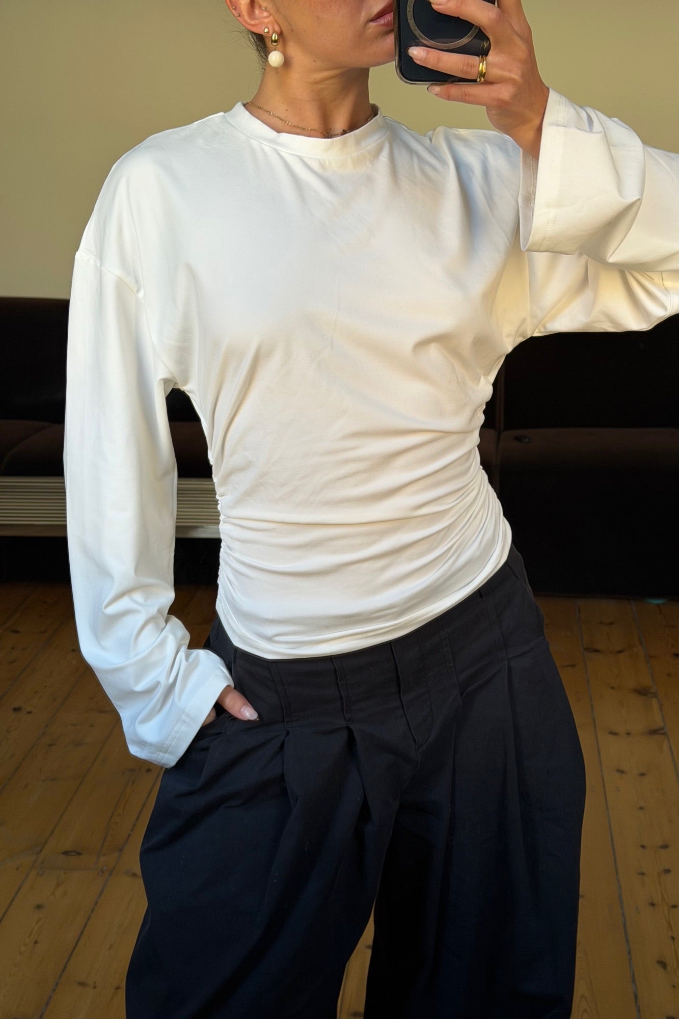 Rishelle Long Sleeve White