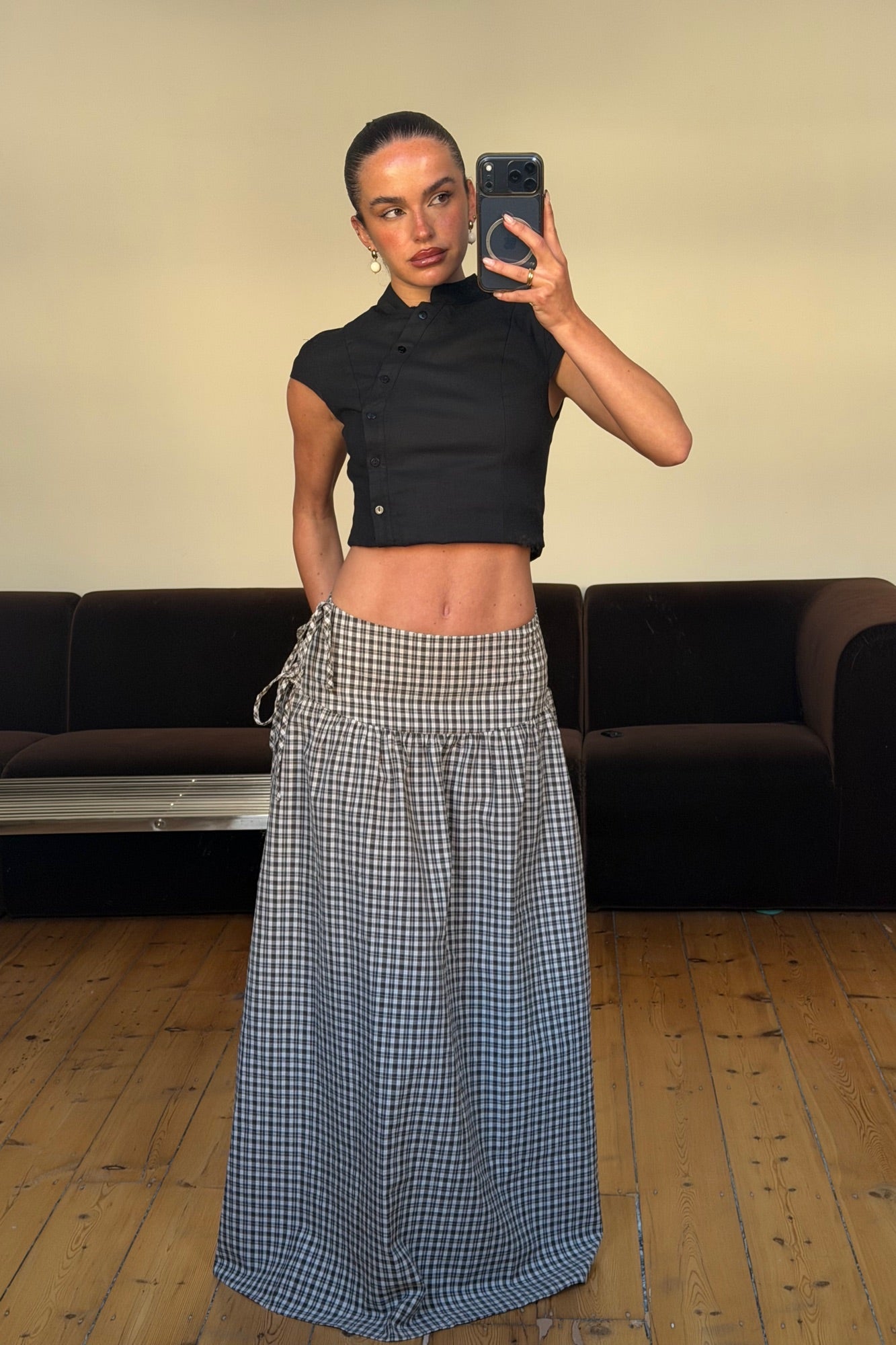 Rylan Maxi Skirt Beige