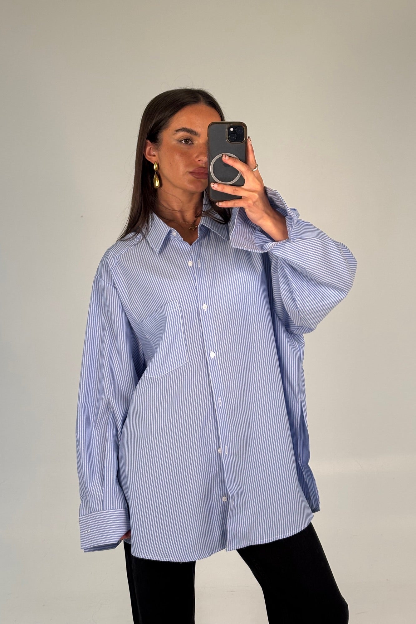 Summer Stripe Shirt Blue