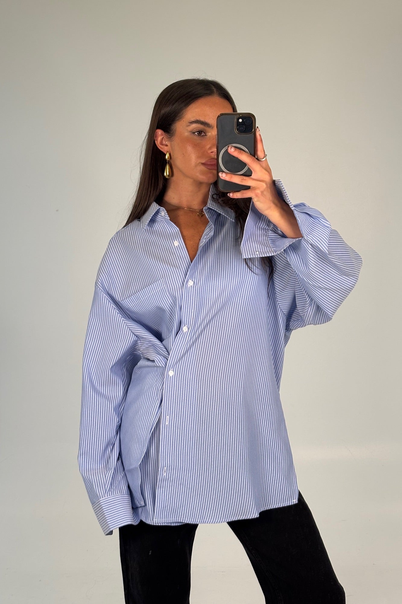 Summer Stripe Shirt Blue