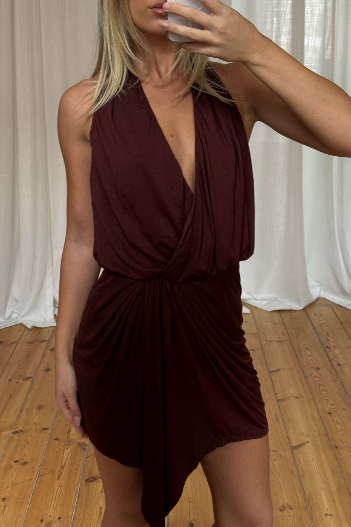 Zuri Mini Dress Chocolate