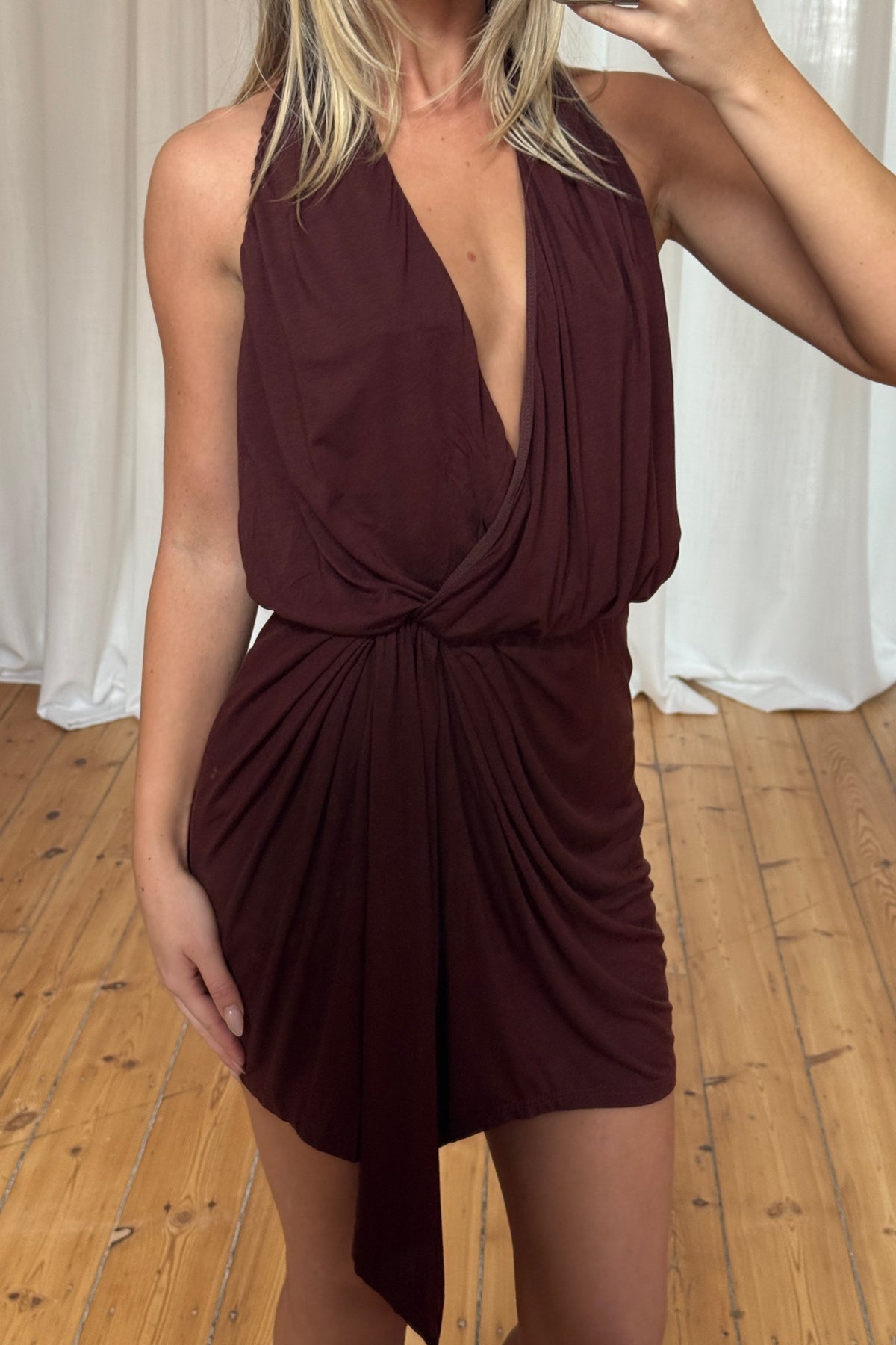 Zuri Mini Dress Chocolate