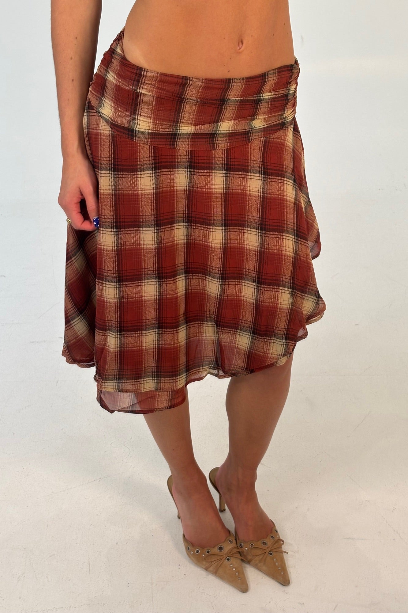 Marlie Midi Skirt Wine