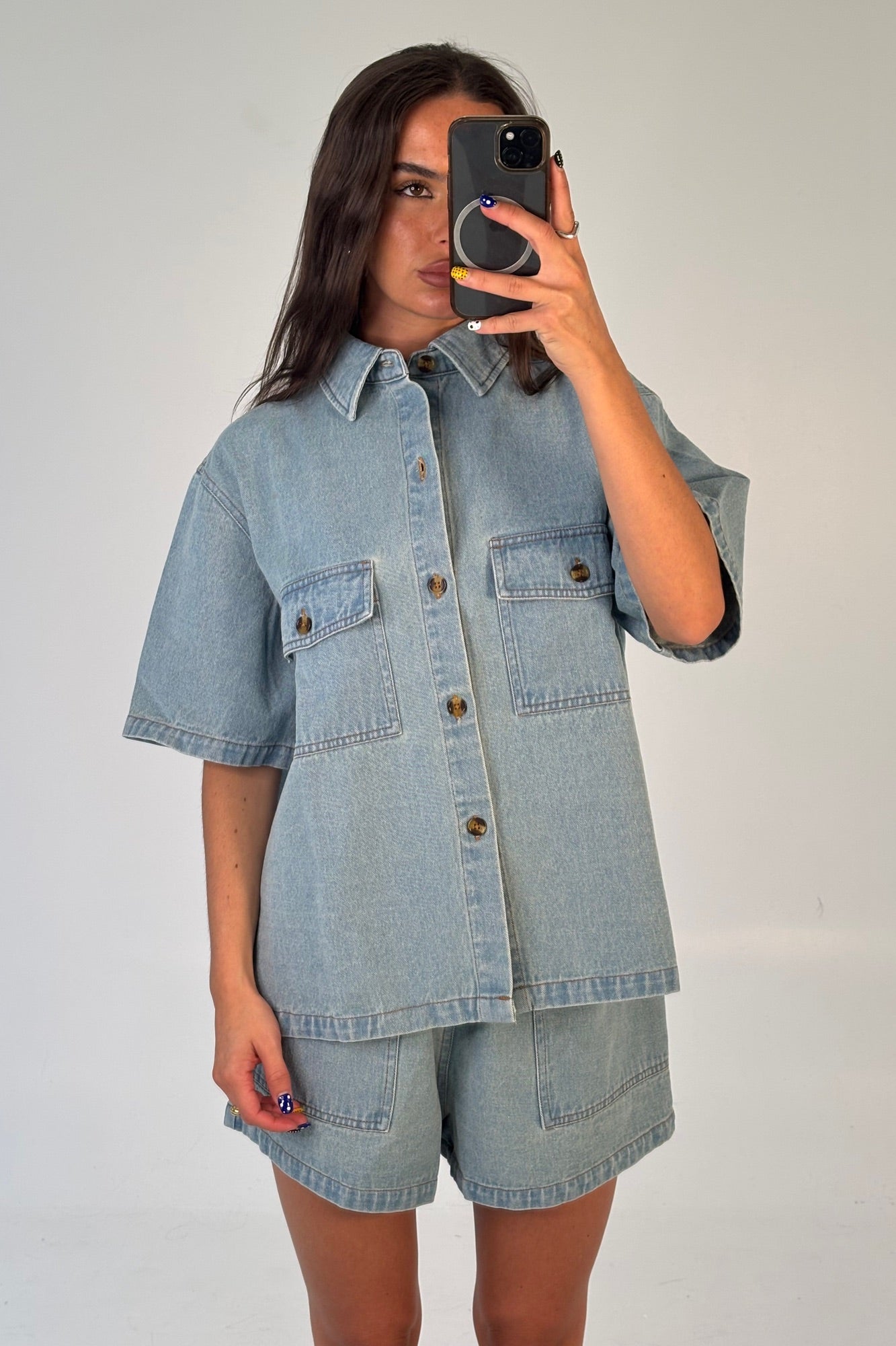 Delaney Denim Set Vintage Blue