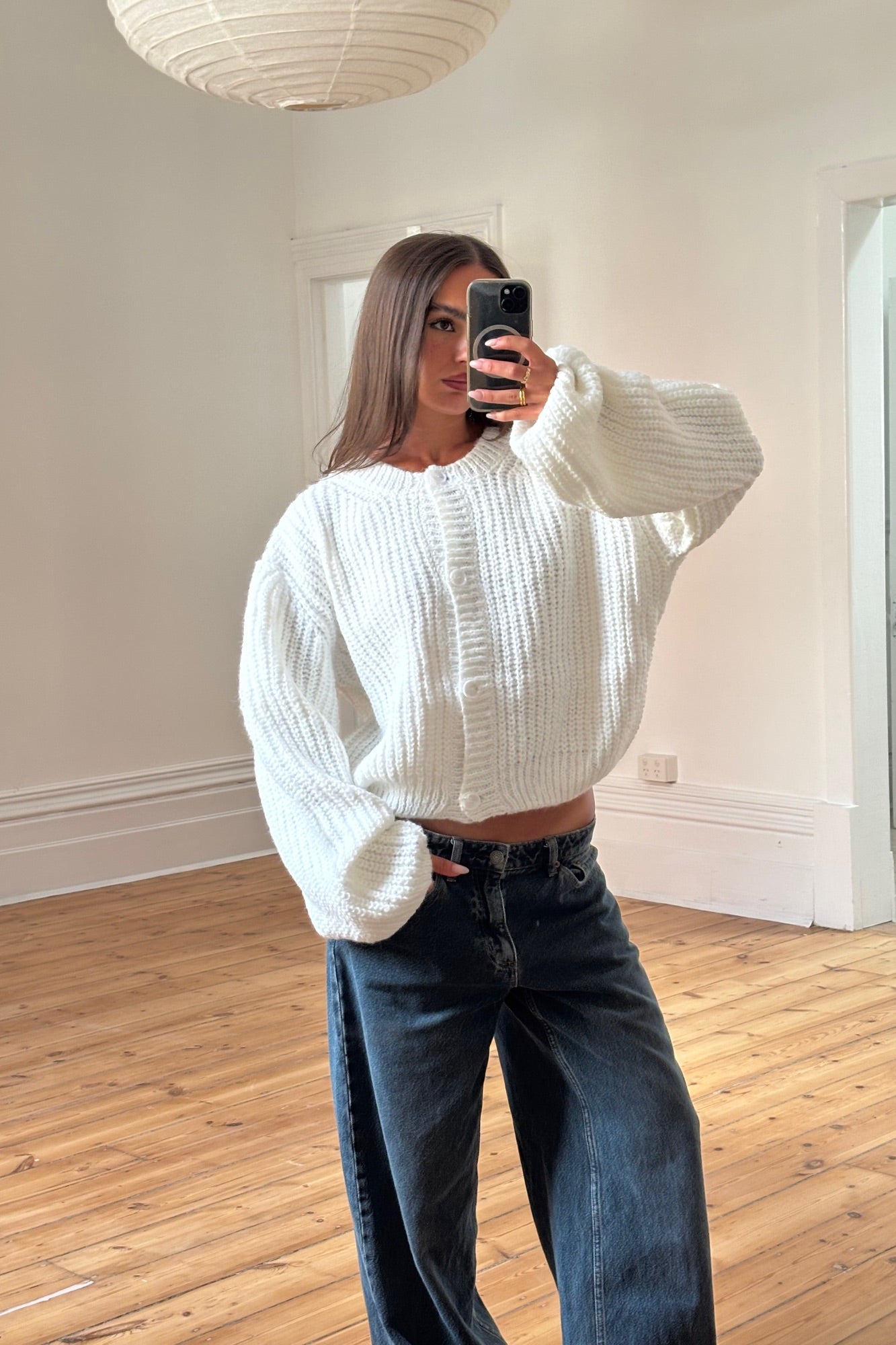 Bryn Cardigan White